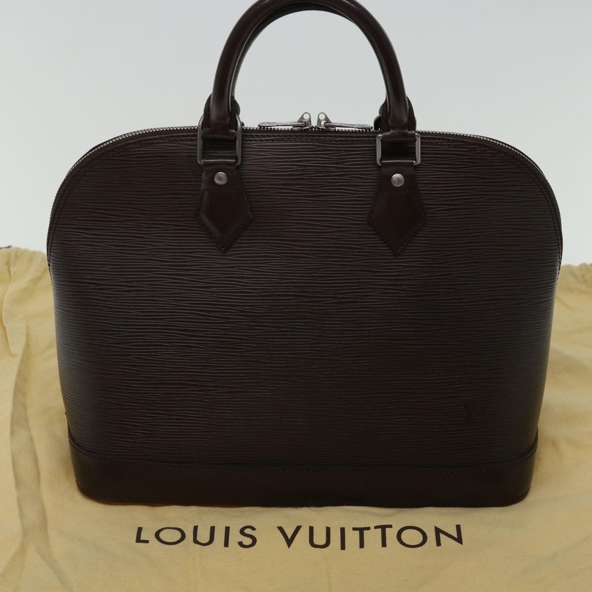 Louis Vuitton Alma Brown Leather Handbag (Pre-Owned) Size ONE SIZE - 9 Thumbnail