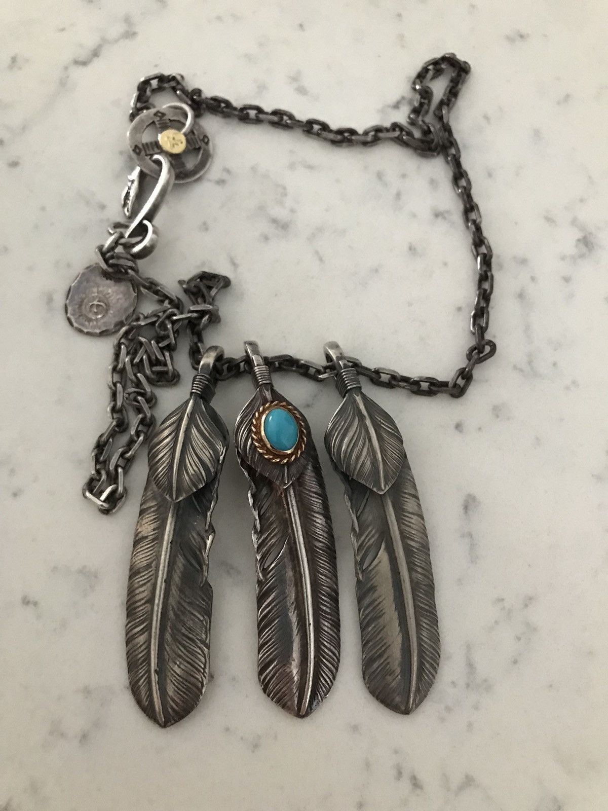 Goros Bit Of Old Turquoise & Gold & More Silver Onegaishimasu