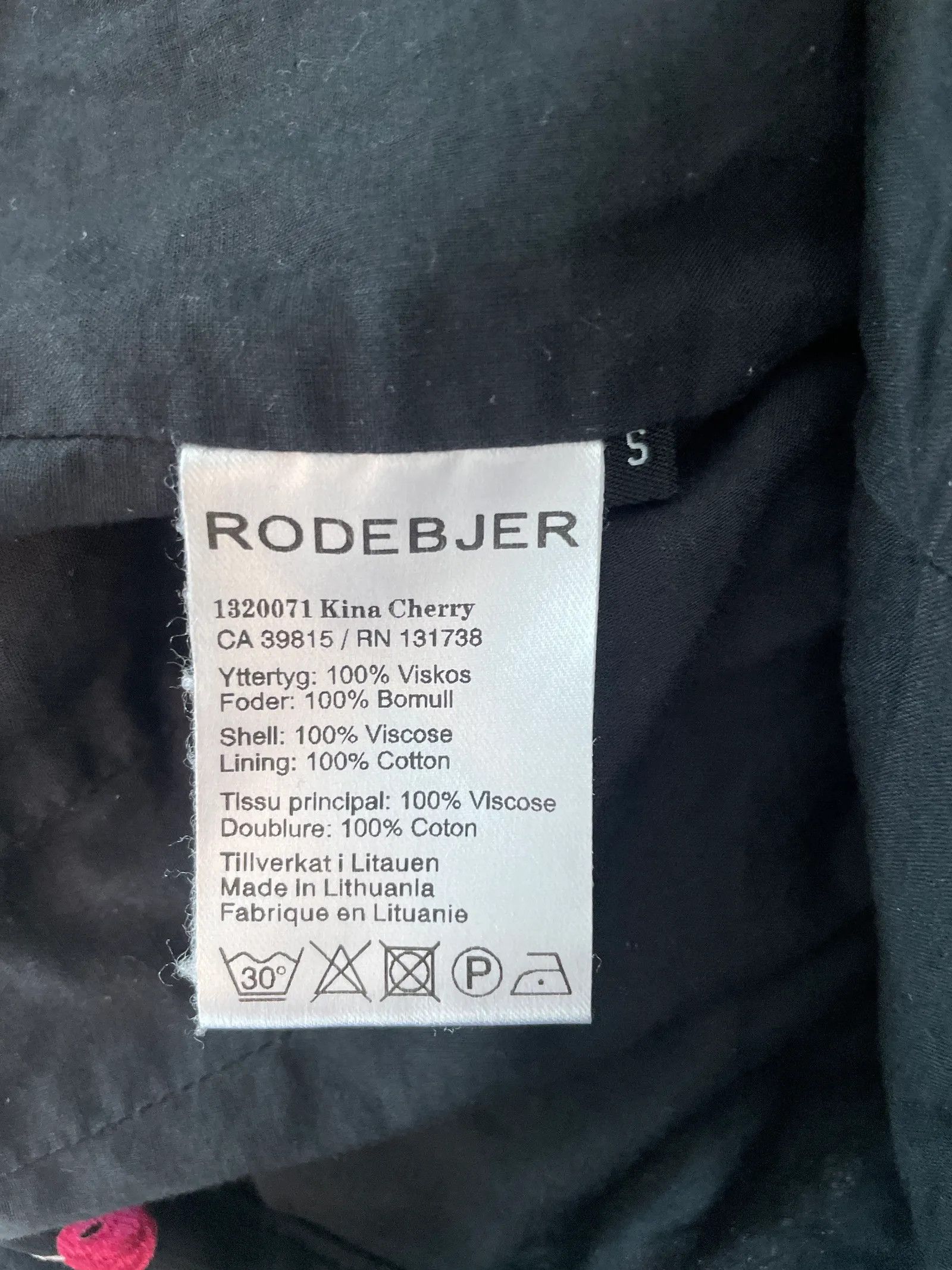 Rodebjer Rodebjer Kina Cherry Pants Size 27" / US 4 / IT 40 - 3 Thumbnail