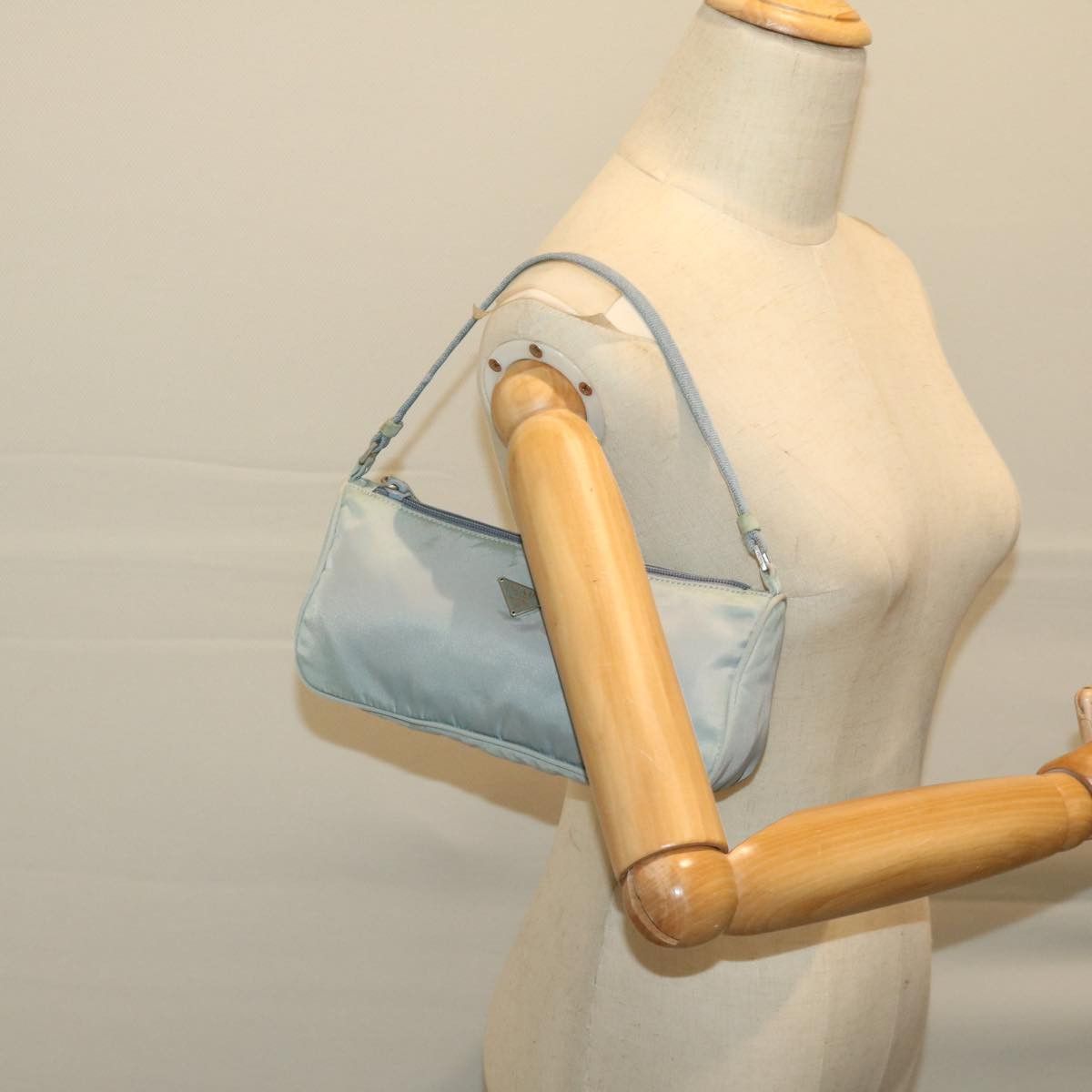 Prada Tessuto Blue Synthetic Clutch Bag (Pre-Owned) Size ONE SIZE - 7 Thumbnail