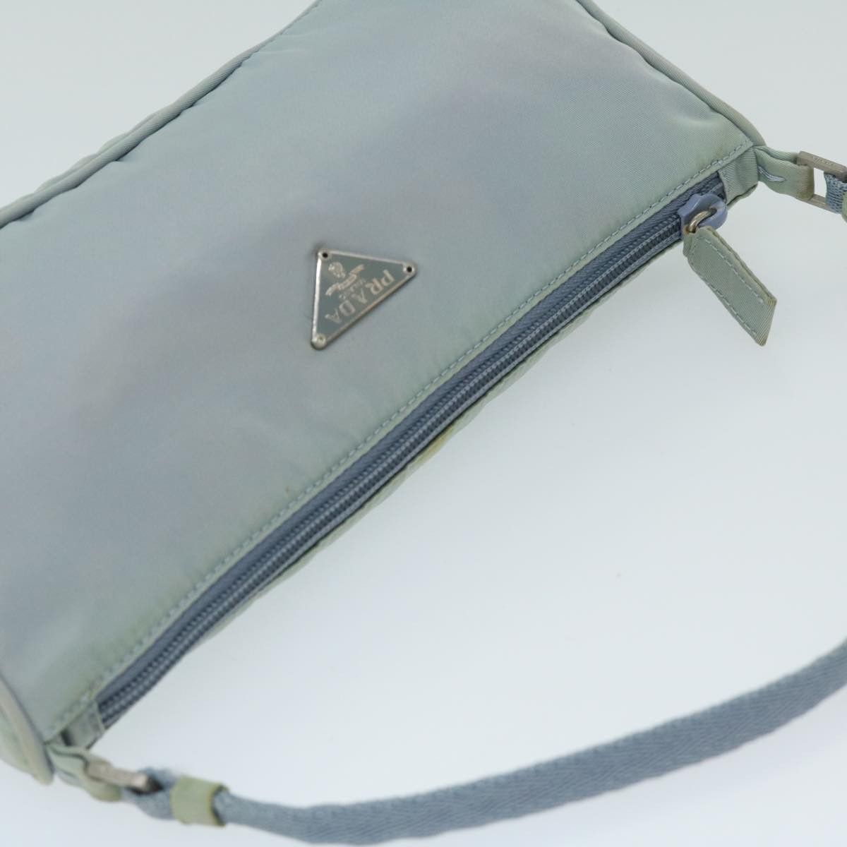 Prada Tessuto Blue Synthetic Clutch Bag (Pre-Owned) Size ONE SIZE - 4 Thumbnail