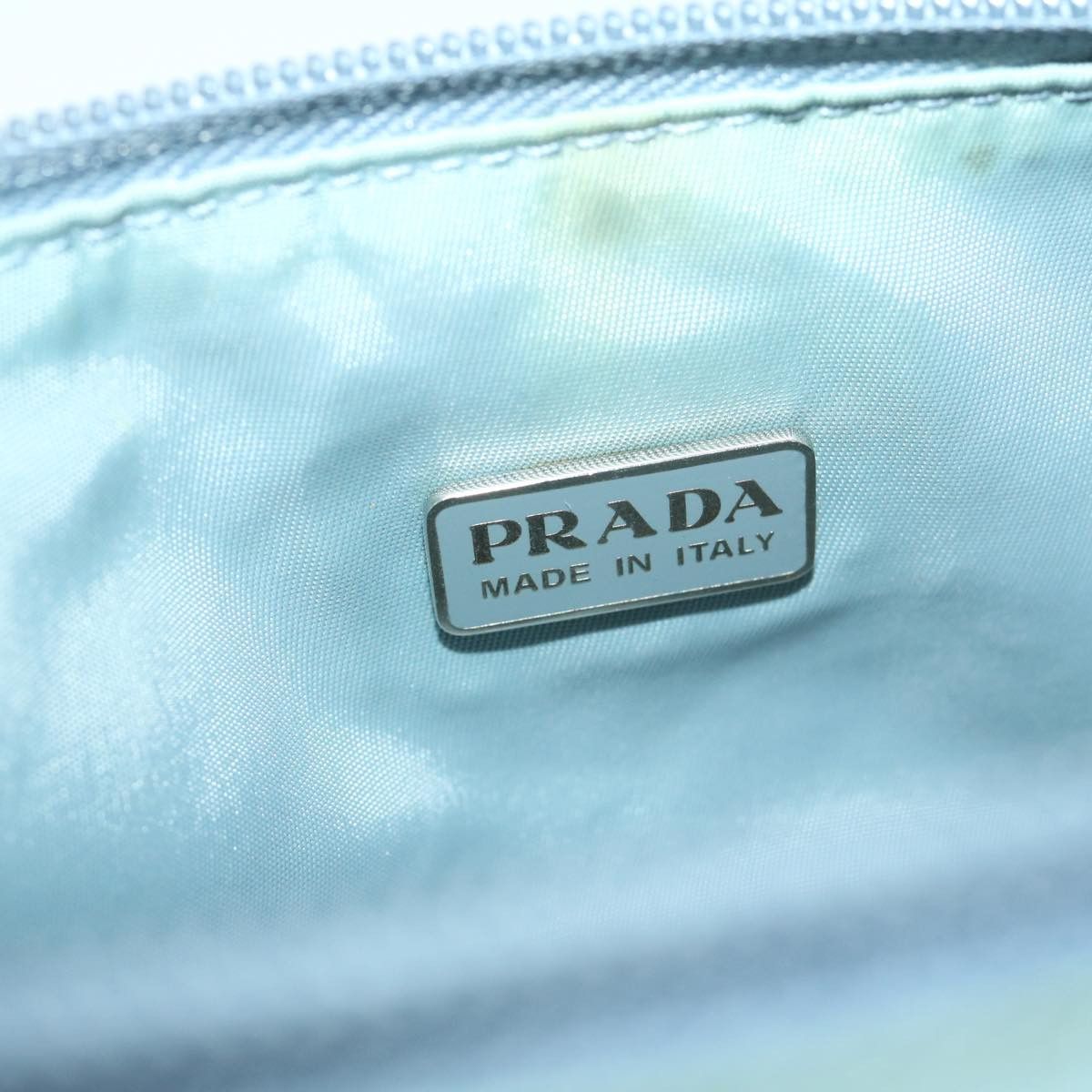 Prada Tessuto Blue Synthetic Clutch Bag (Pre-Owned) Size ONE SIZE - 8 Thumbnail