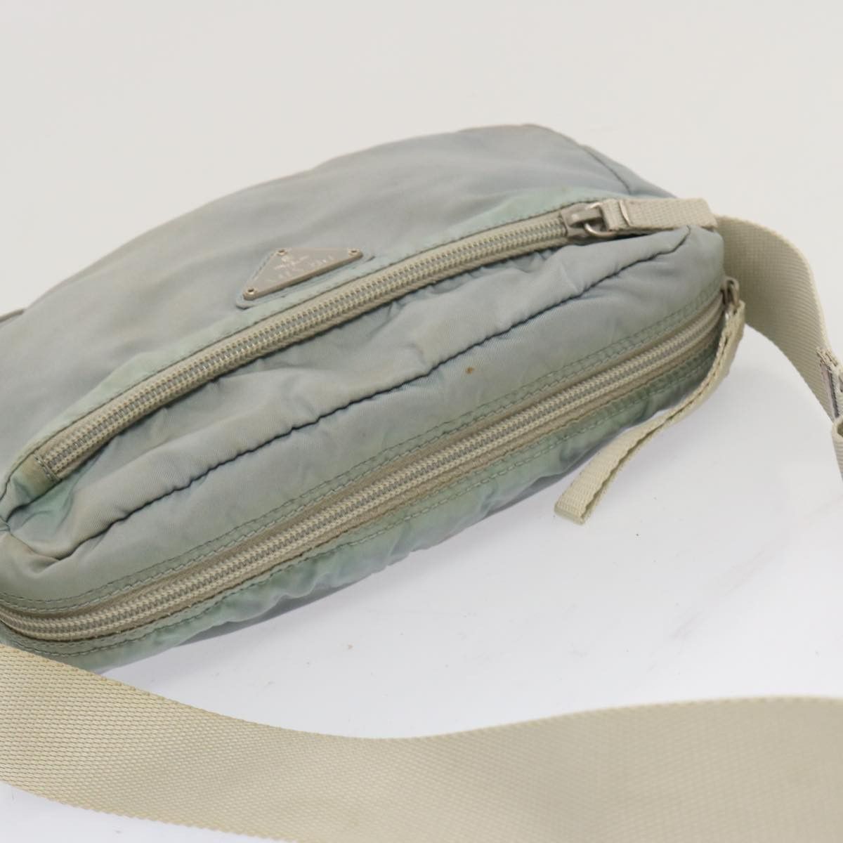Prada Tessuto Blue Synthetic Shoulder Bag (Pre-Owned) Size ONE SIZE - 4 Thumbnail