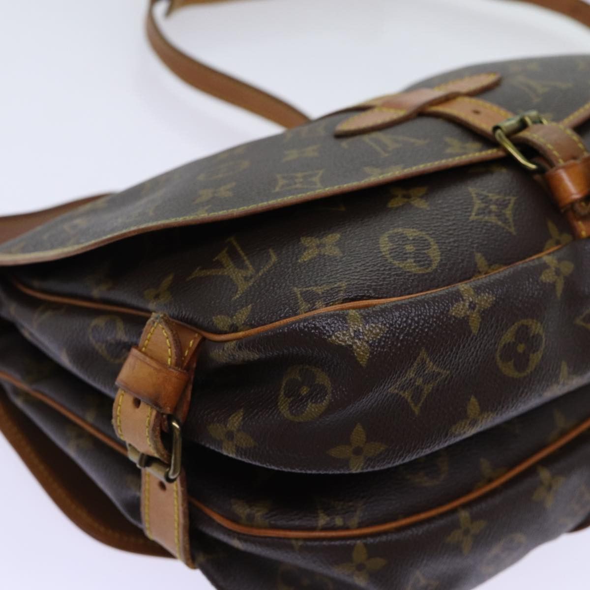 Louis Vuitton Saumur Brown Canvas Shoulder Bag (Pre-Owned) Size ONE SIZE - 10 Thumbnail