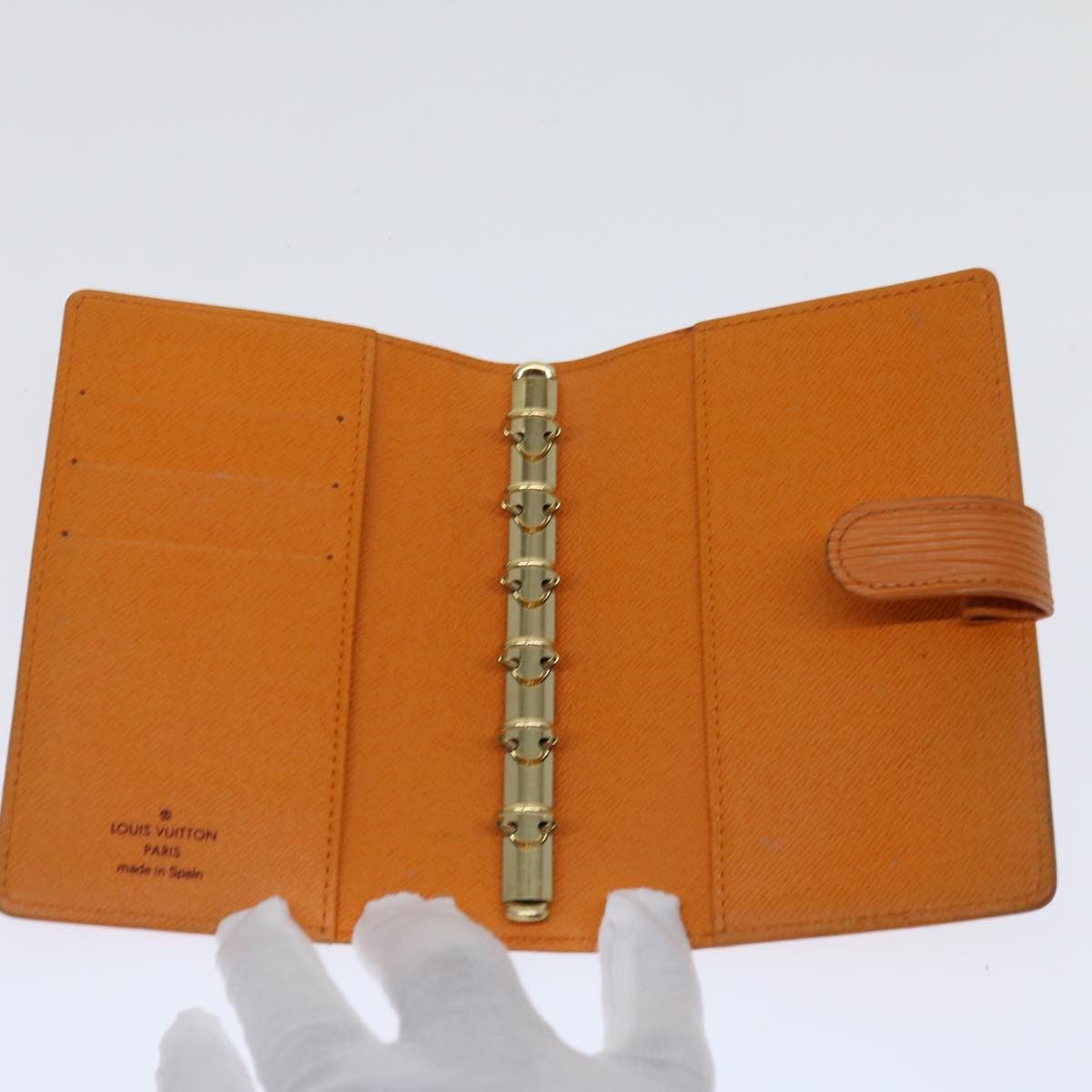 Louis Vuitton Agenda Pm Orange Leather Wallet (Pre-Owned) Size ONE SIZE - 5 Thumbnail