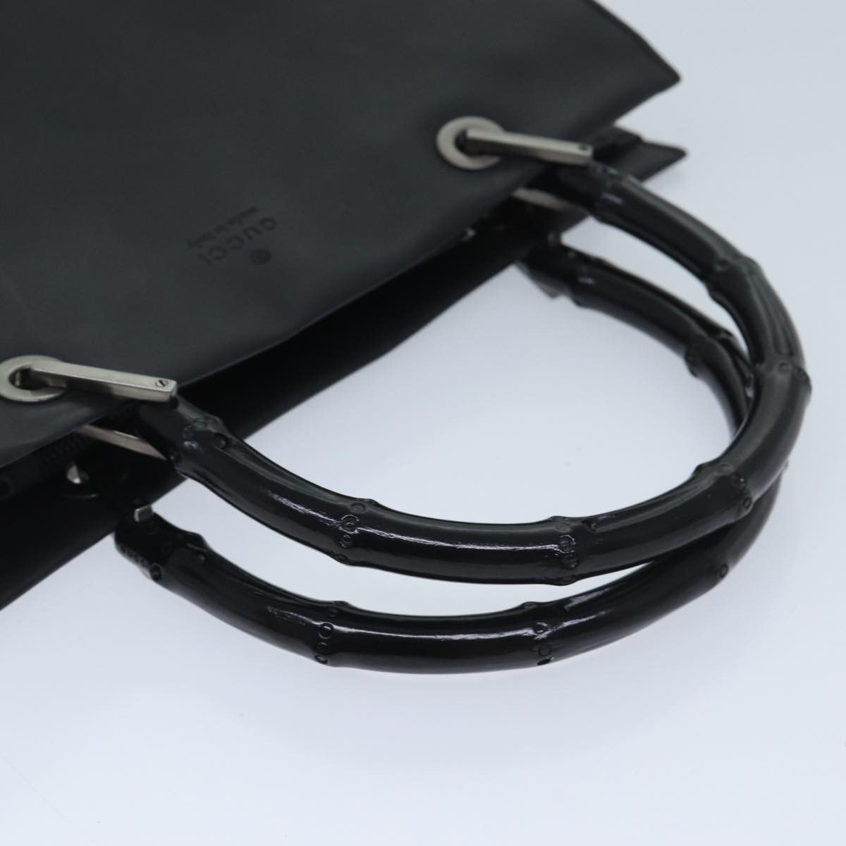 Gucci Bamboo Black Leather Handbag (Pre-Owned) Size ONE SIZE - 4 Thumbnail