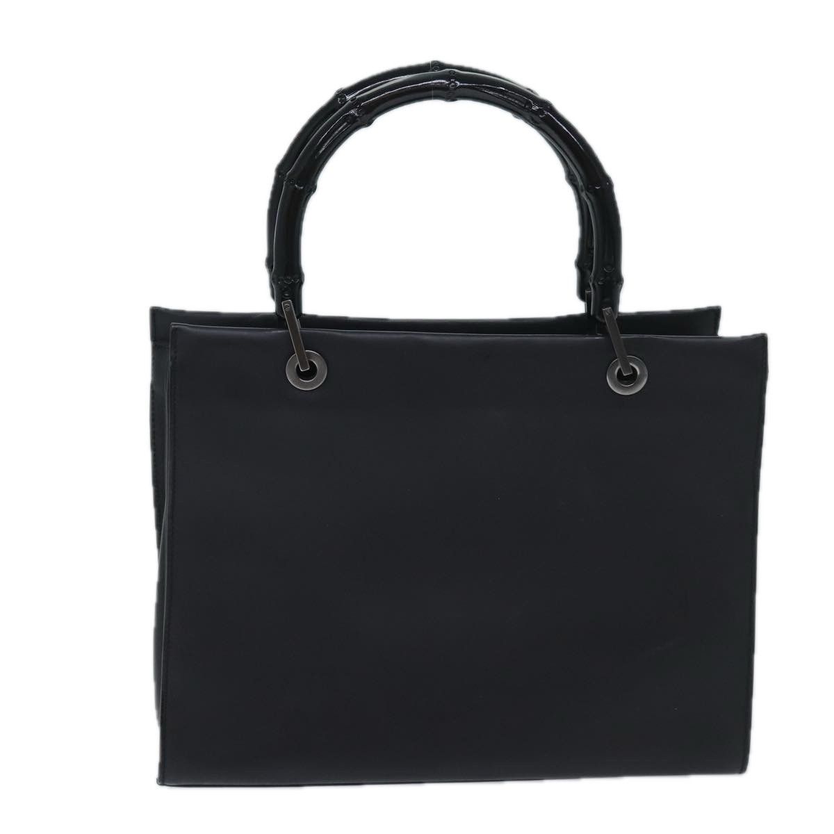 Gucci Bamboo Black Leather Handbag (Pre-Owned) Size ONE SIZE - 2 Thumbnail