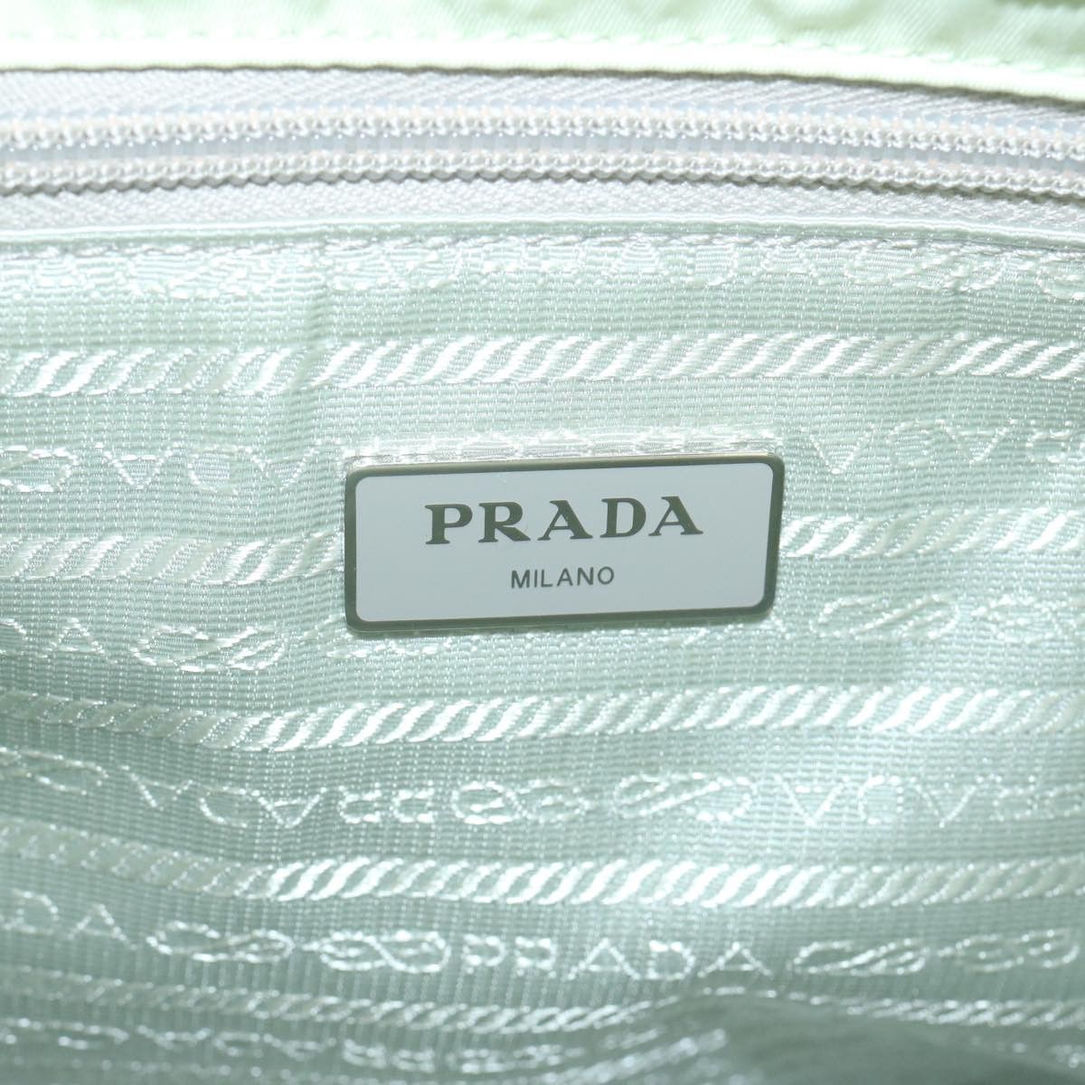 Prada Tessuto Blue Synthetic Handbag (Pre-Owned) Size ONE SIZE - 8 Thumbnail