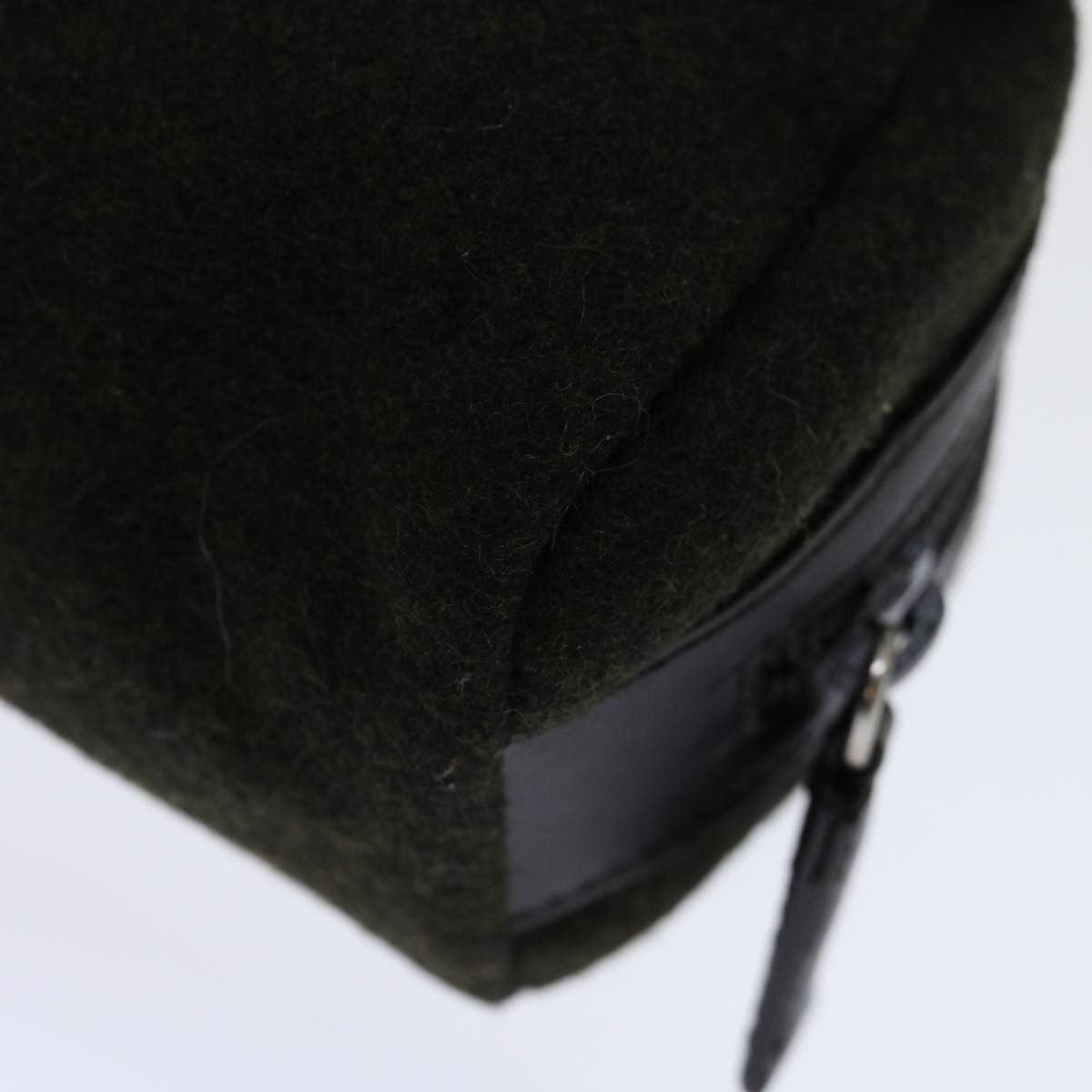 Prada Khaki Wool Clutch Bag (Pre-Owned) Size ONE SIZE - 12 Thumbnail