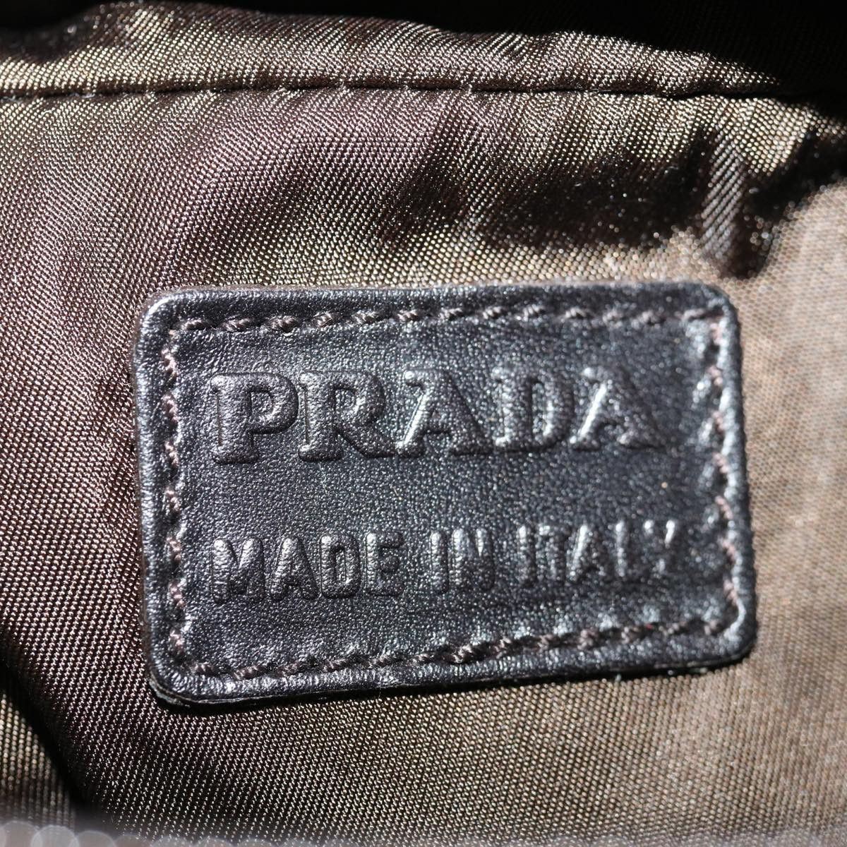 Prada Khaki Wool Clutch Bag (Pre-Owned) Size ONE SIZE - 8 Thumbnail