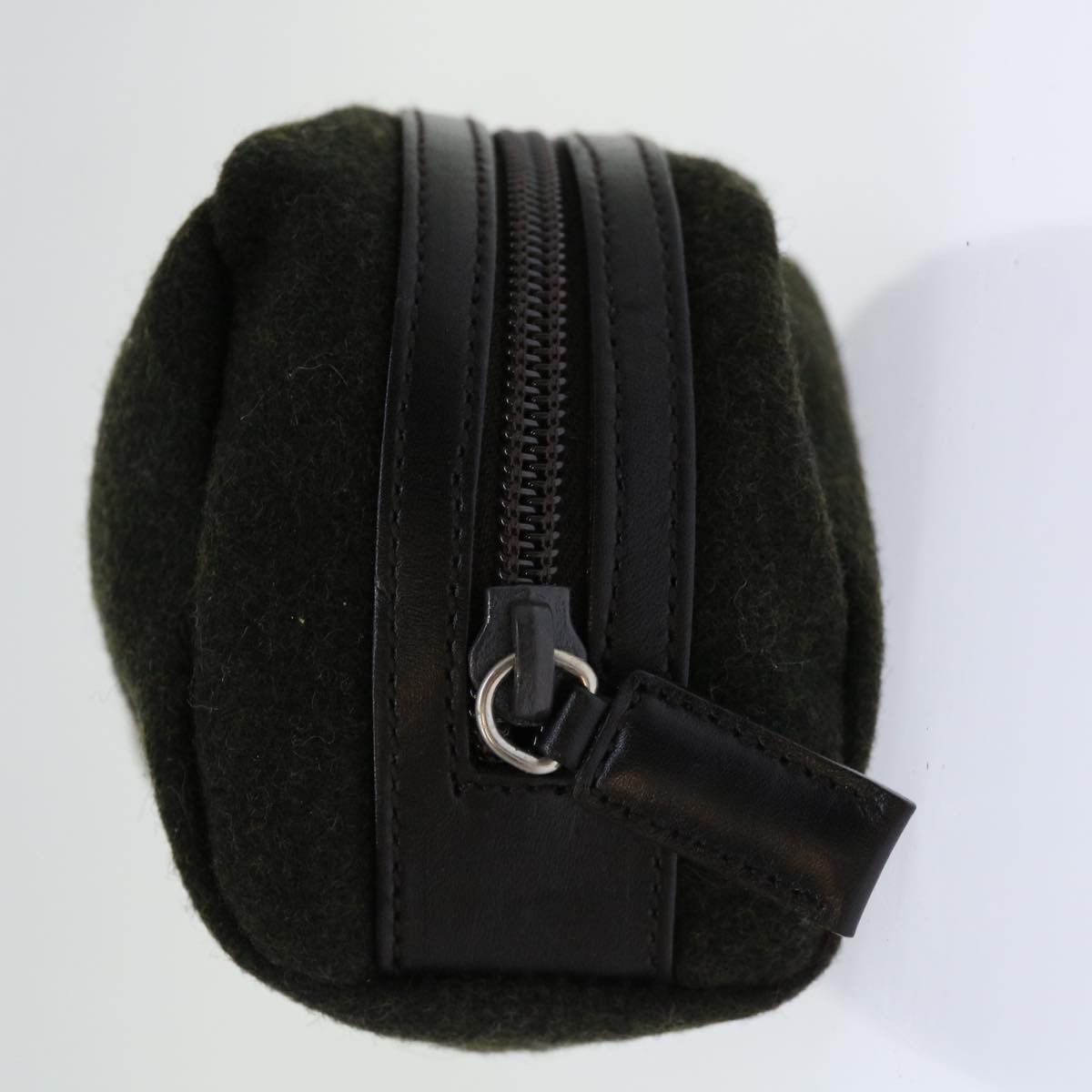 Prada Khaki Wool Clutch Bag (Pre-Owned) Size ONE SIZE - 10 Thumbnail