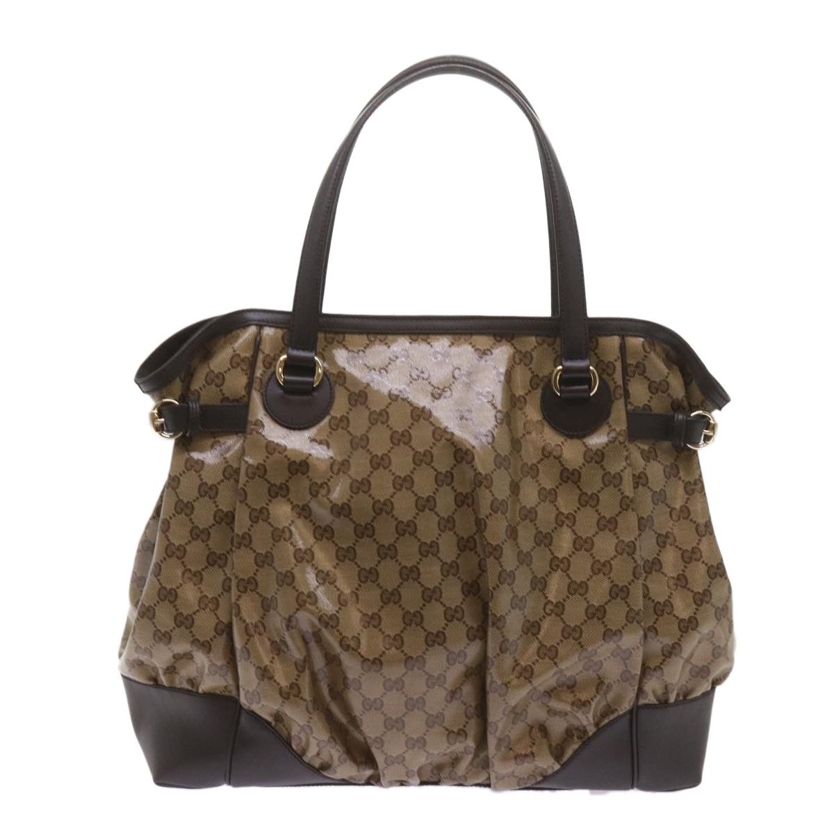 Gucci Gg Crystal Beige Canvas Tote Bag (Pre-Owned) Size ONE SIZE - 2 Thumbnail