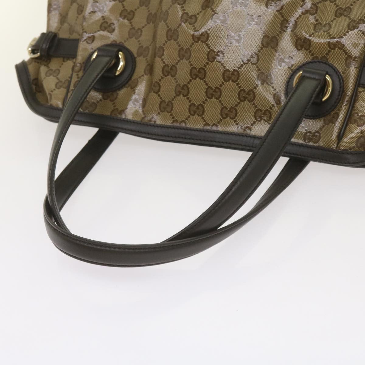 Gucci Gg Crystal Beige Canvas Tote Bag (Pre-Owned) Size ONE SIZE - 11 Thumbnail
