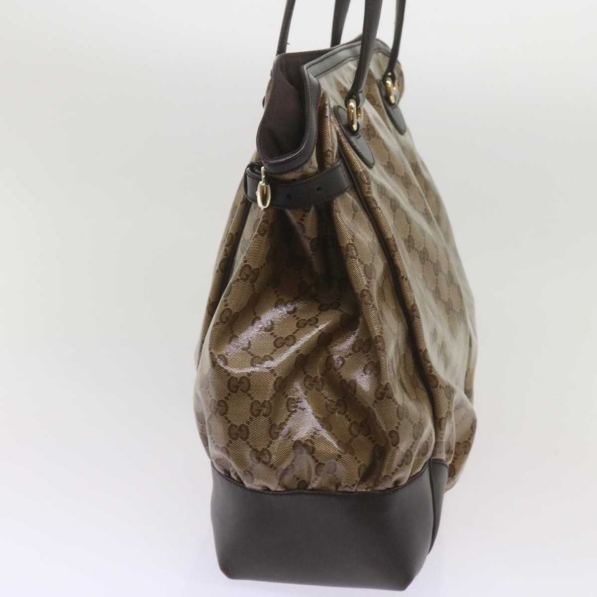 Gucci Gg Crystal Beige Canvas Tote Bag (Pre-Owned) Size ONE SIZE - 10 Thumbnail