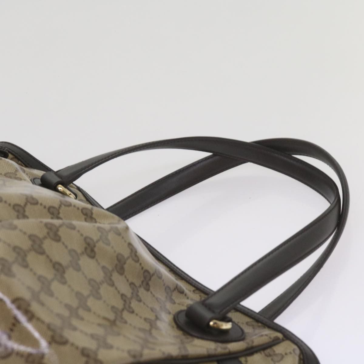 Gucci Gg Crystal Beige Canvas Tote Bag (Pre-Owned) Size ONE SIZE - 13 Thumbnail
