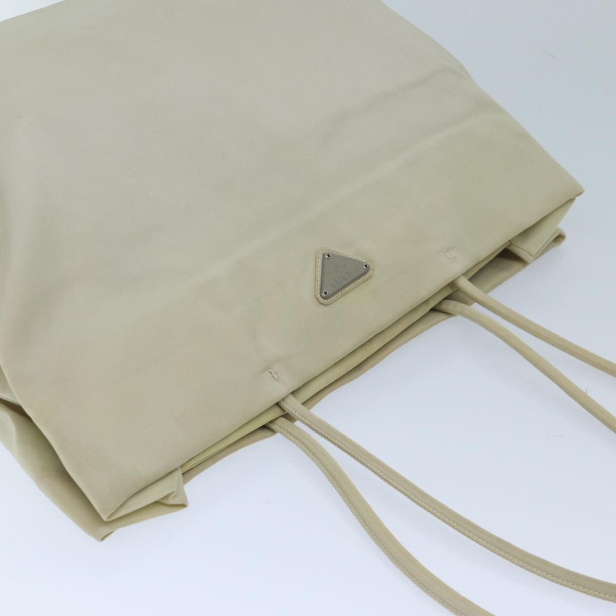 Prada Tessuto Beige Synthetic Tote Bag (Pre-Owned) Size ONE SIZE - 4 Thumbnail