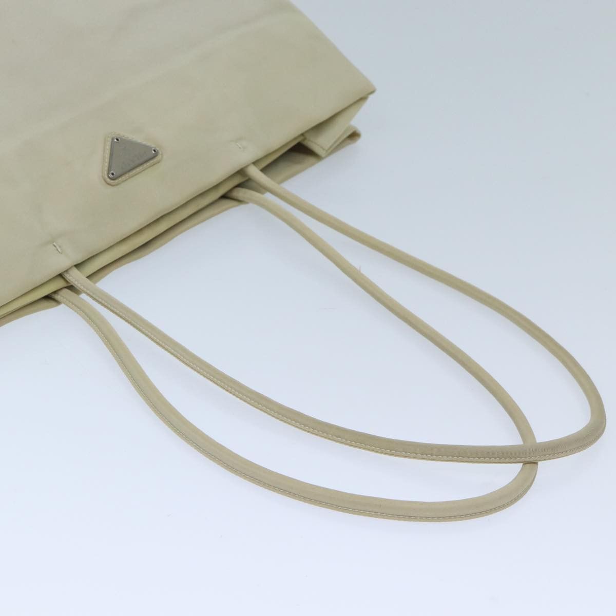 Prada Tessuto Beige Synthetic Tote Bag (Pre-Owned) Size ONE SIZE - 10 Thumbnail