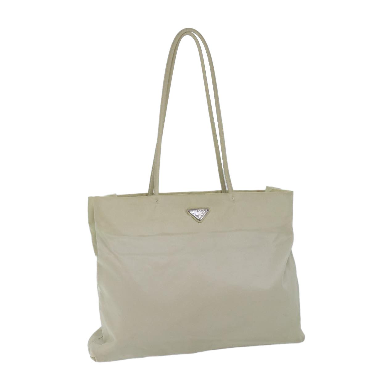 Prada Tessuto Beige Synthetic Tote Bag (Pre-Owned) Size ONE SIZE - 12 Thumbnail