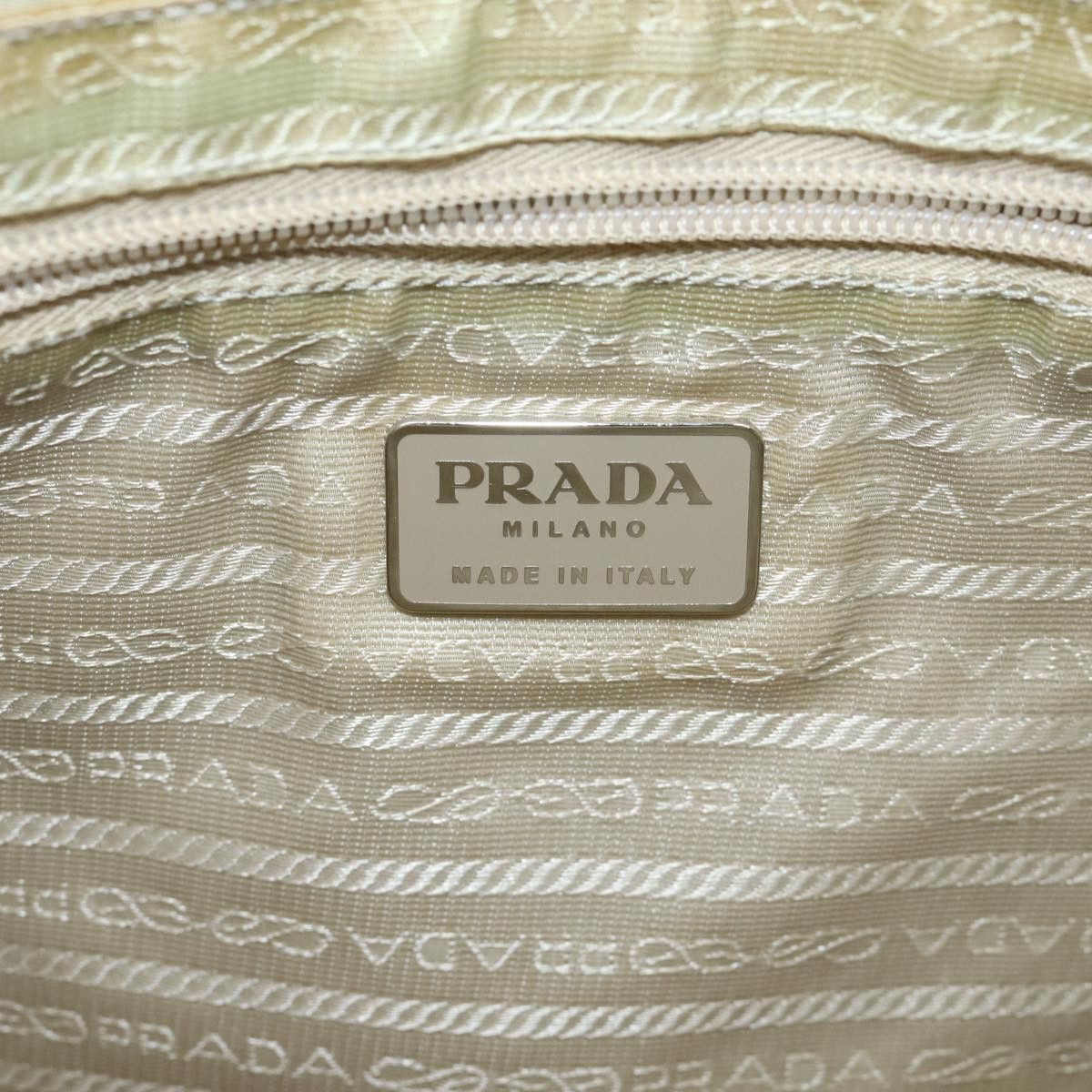 Prada Tessuto Beige Synthetic Tote Bag (Pre-Owned) Size ONE SIZE - 7 Thumbnail