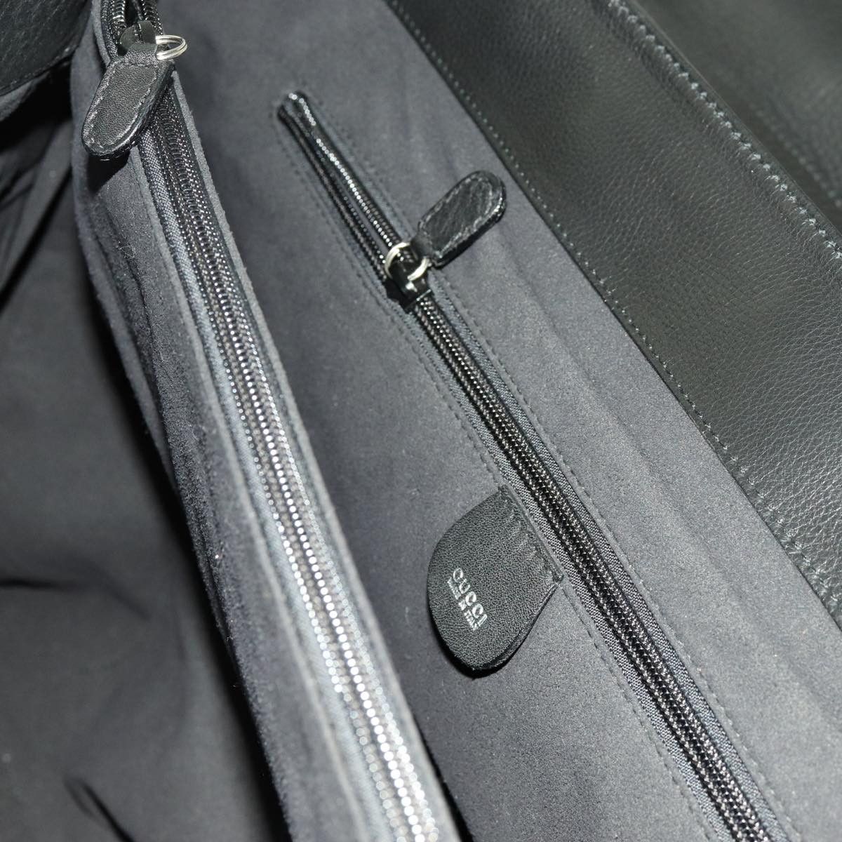 Gucci Jackie Black Leather Travel Bag (Pre-Owned) Size ONE SIZE - 8 Thumbnail
