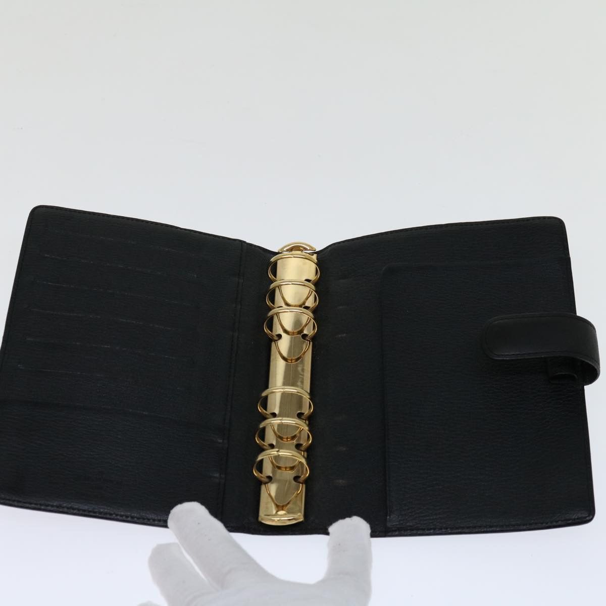Louis Vuitton Agenda Mm Black Leather Wallet (Pre-Owned) Size ONE SIZE - 5 Thumbnail