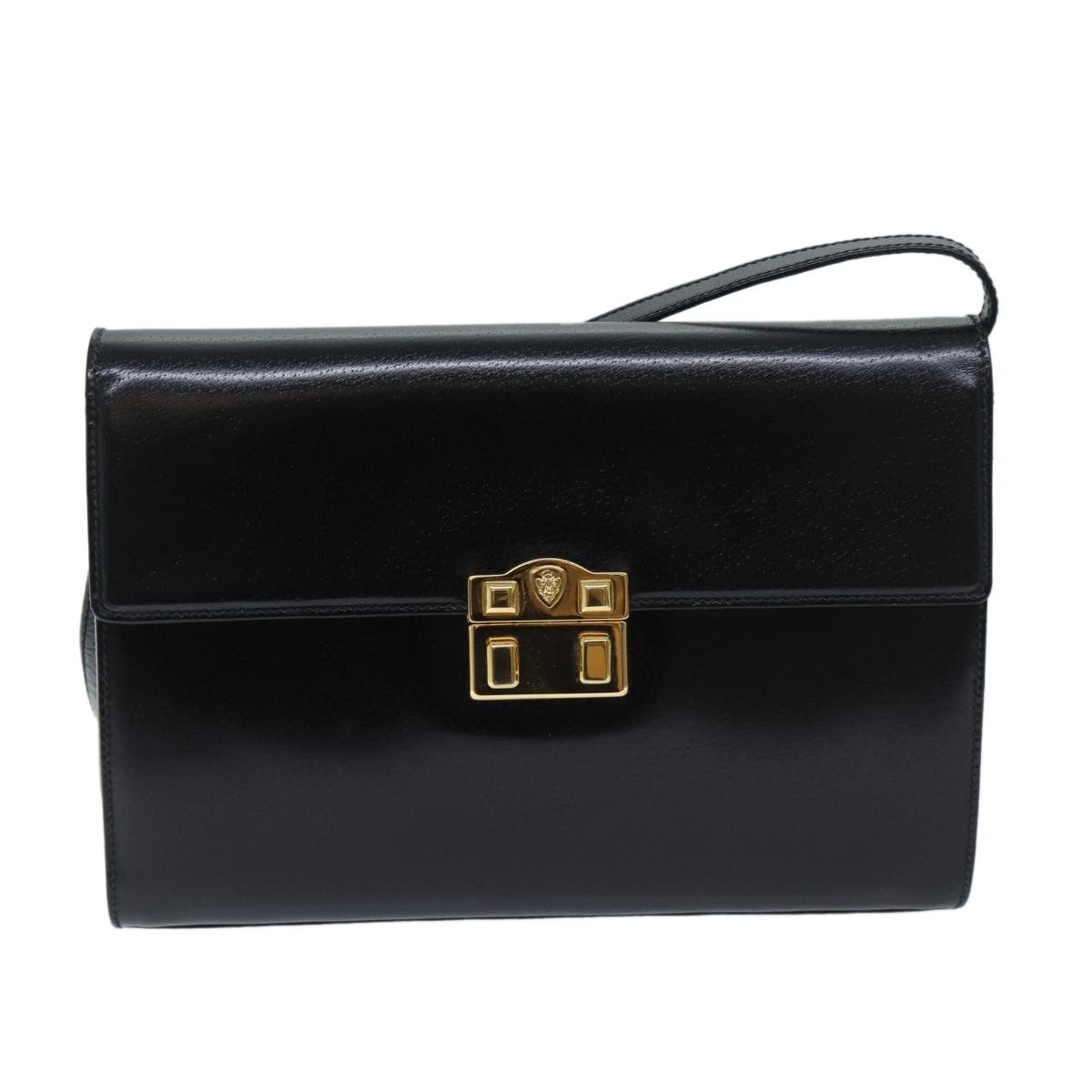 Gucci Black Leather Shoulder Bag (Pre-Owned) Size ONE SIZE - 11 Thumbnail