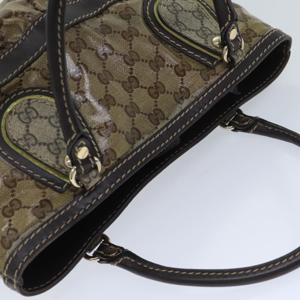 Gucci Gg Crystal Beige Canvas Handbag (Pre-Owned) Size ONE SIZE - 4 Thumbnail