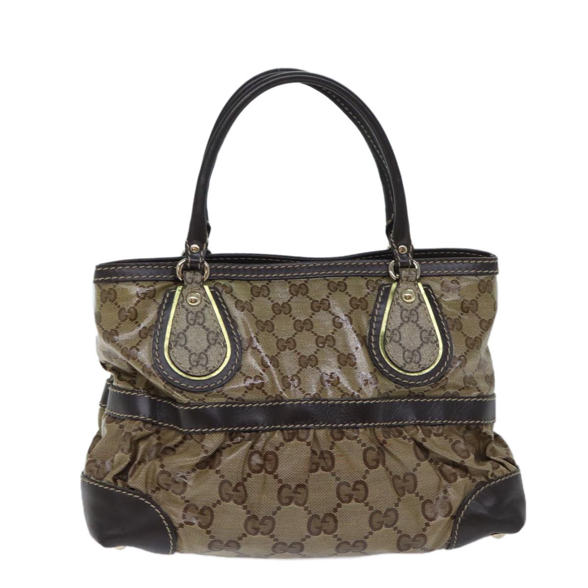Gucci Gg Crystal Beige Canvas Handbag (Pre-Owned) Size ONE SIZE - 11 Thumbnail