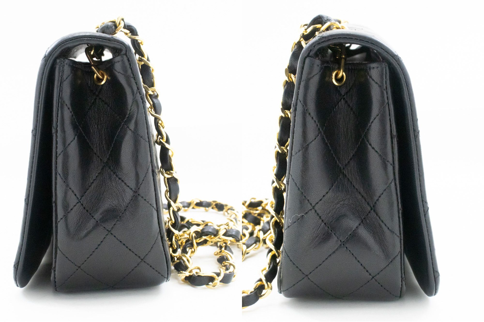 Chanel Full Flap Black Leather Shoulder Bag (Pre-Owned) Size ONE SIZE - 8 Thumbnail