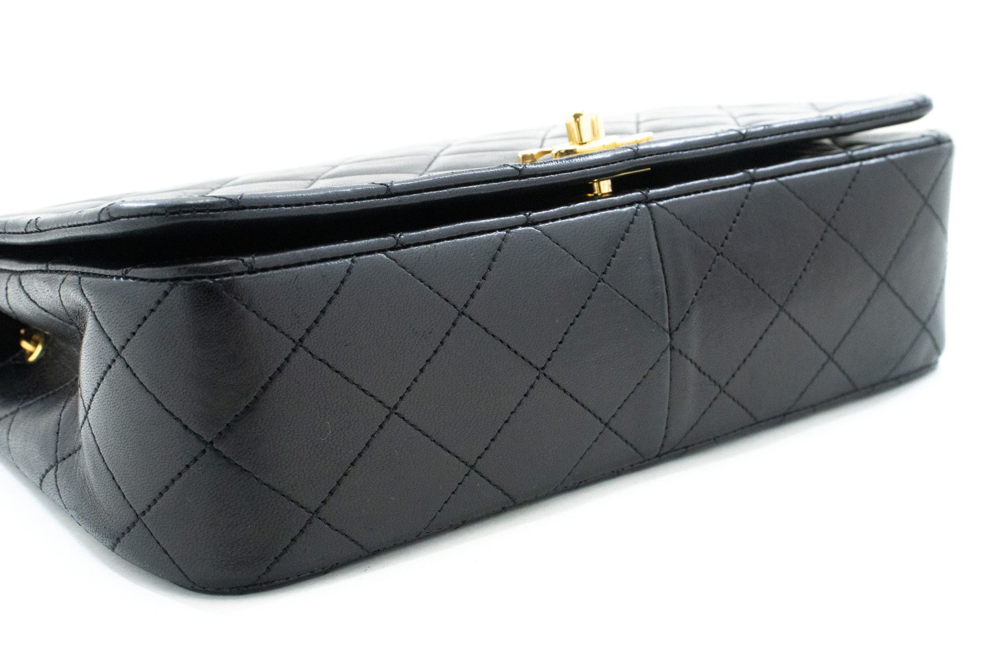 Chanel Full Flap Black Leather Shoulder Bag (Pre-Owned) Size ONE SIZE - 2 Thumbnail