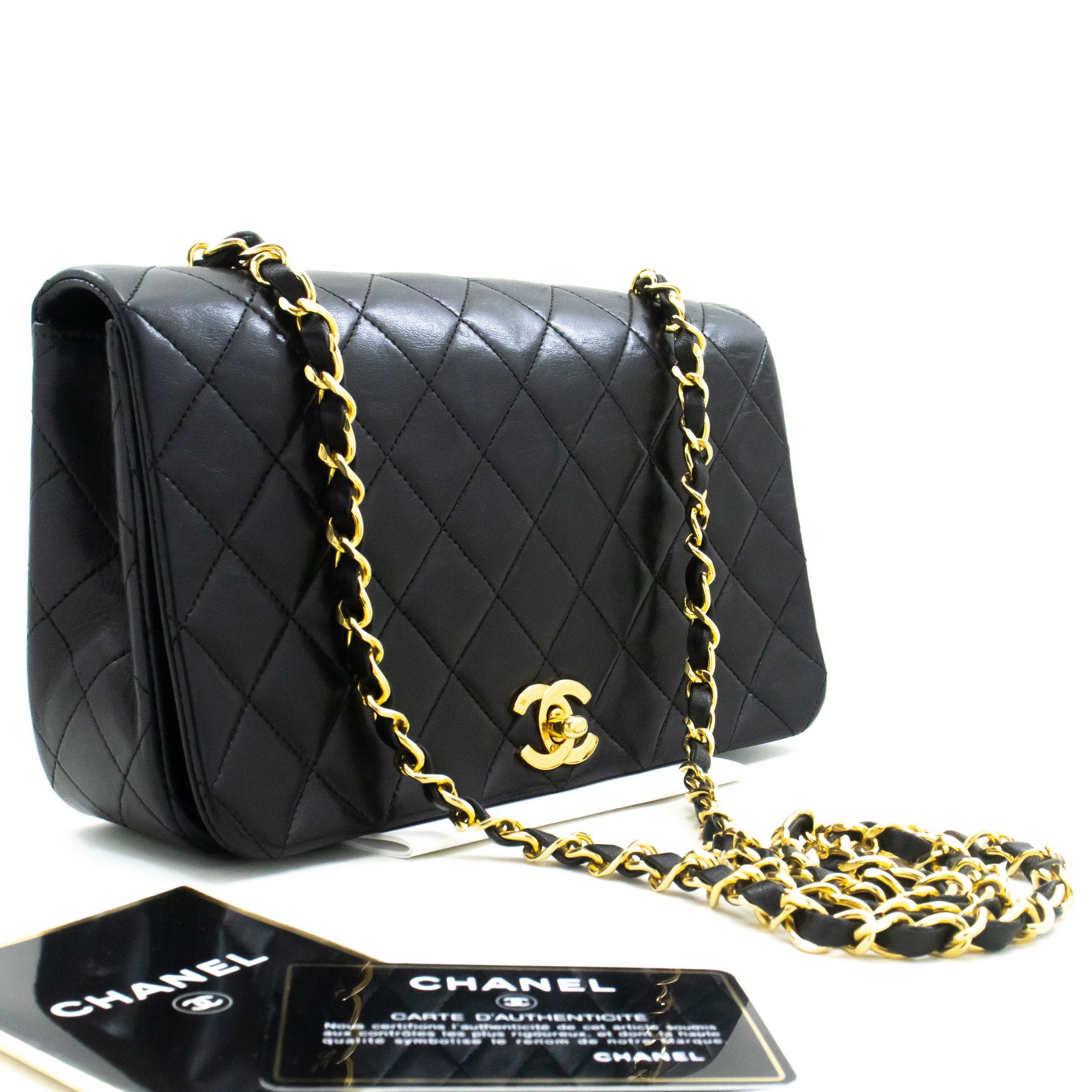 Chanel Full Flap Black Leather Shoulder Bag (Pre-Owned) Size ONE SIZE - 3 Thumbnail