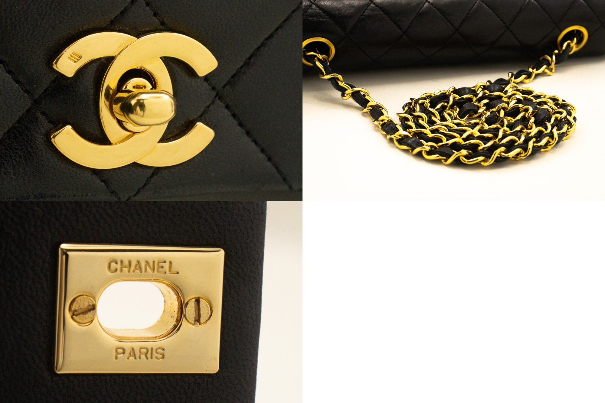 Chanel Full Flap Black Leather Shoulder Bag (Pre-Owned) Size ONE SIZE - 10 Thumbnail