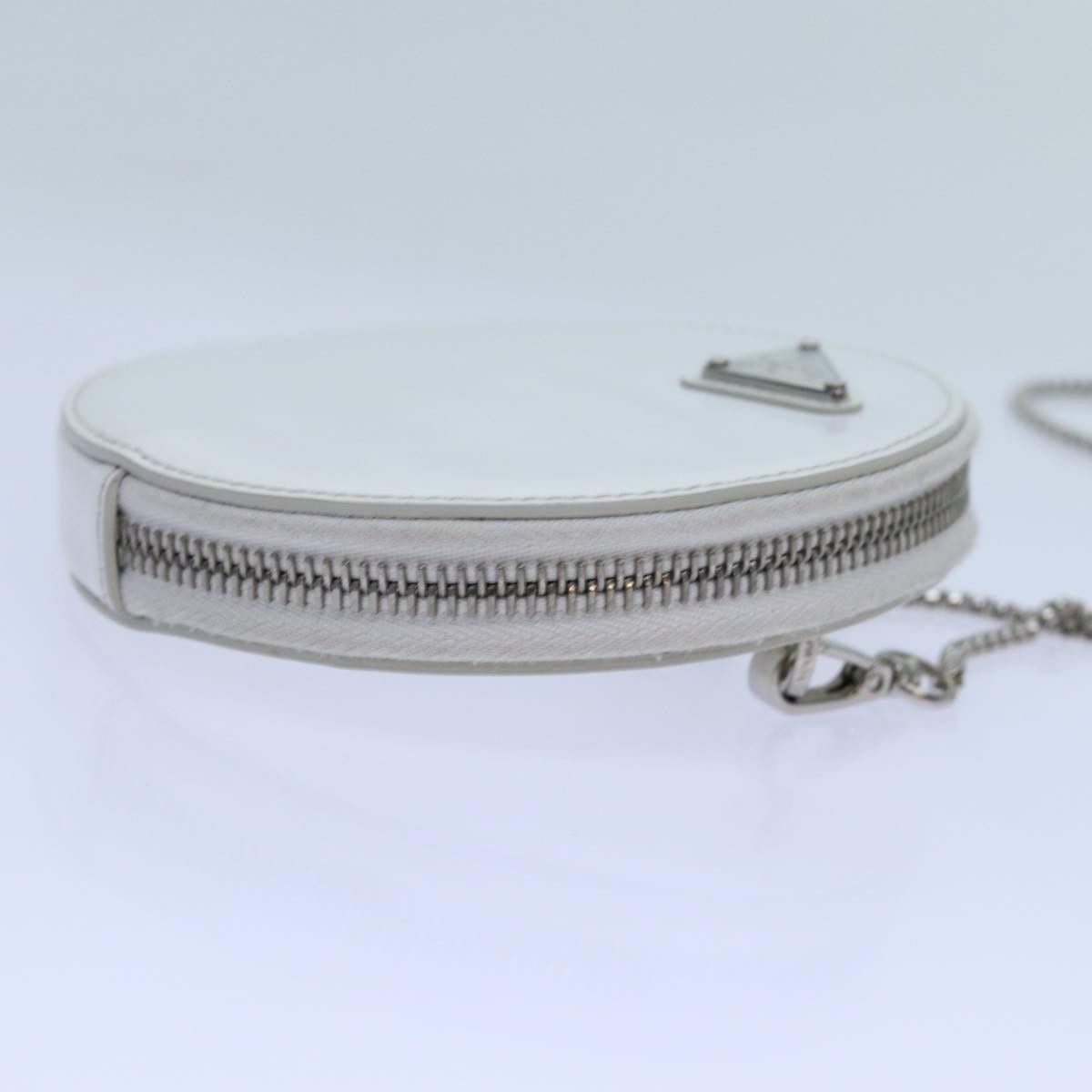 Prada Saffiano White Patent Leather Shoulder Bag (Pre-Owned) Size ONE SIZE - 9 Thumbnail