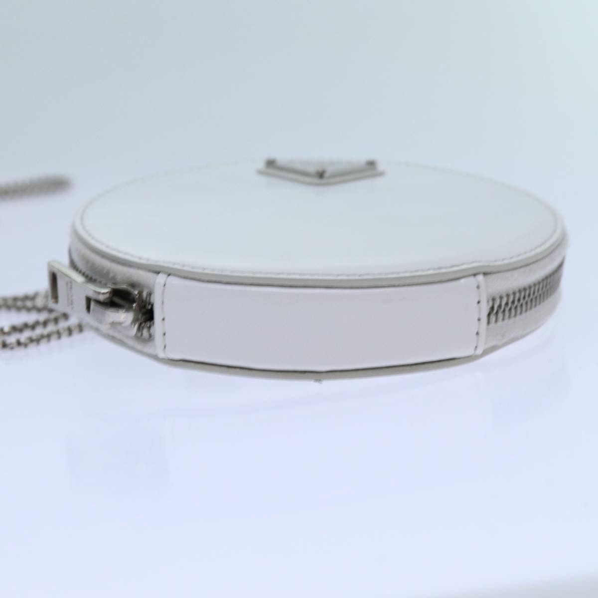 Prada Saffiano White Patent Leather Shoulder Bag (Pre-Owned) Size ONE SIZE - 3 Thumbnail