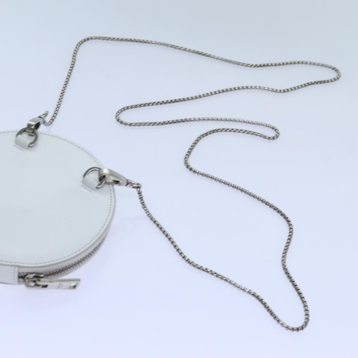 Prada Saffiano White Patent Leather Shoulder Bag (Pre-Owned) Size ONE SIZE - 13 Thumbnail