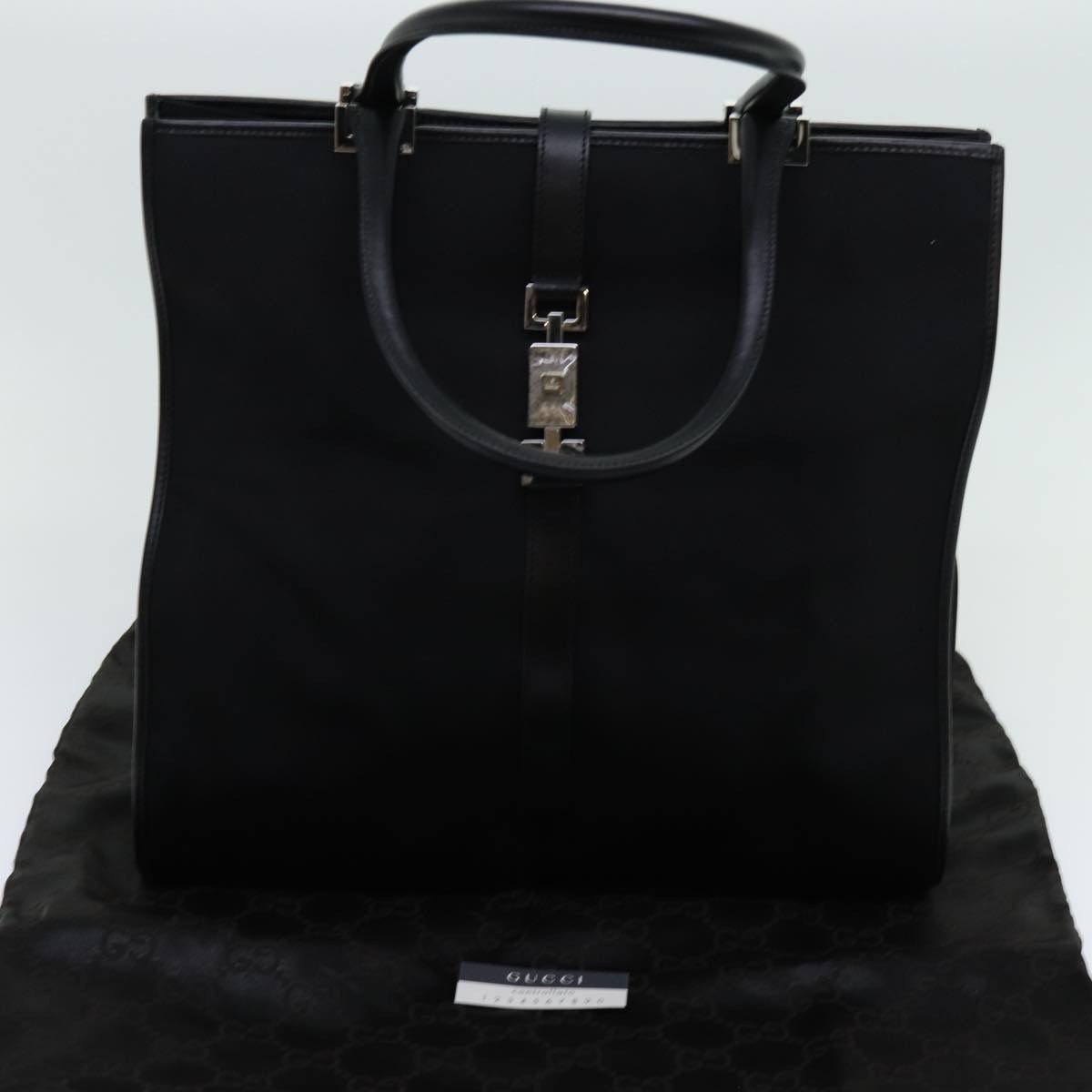 Jackie Black Synthetic Tote Bag (Pre-Owned)