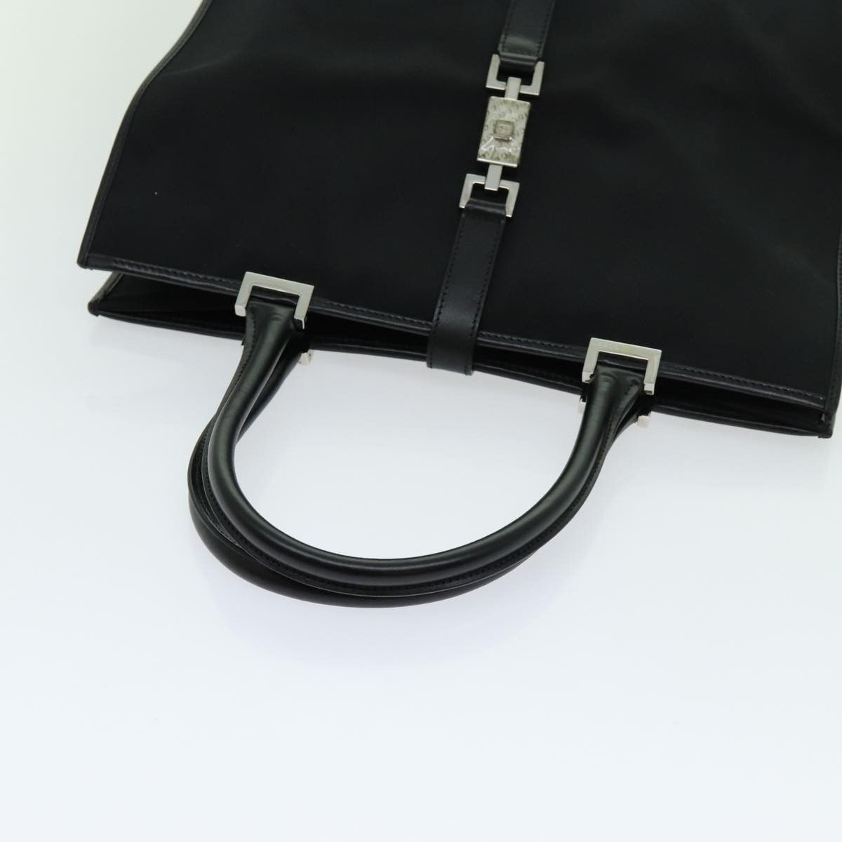 Jackie Black Synthetic Tote Bag (Pre-Owned)