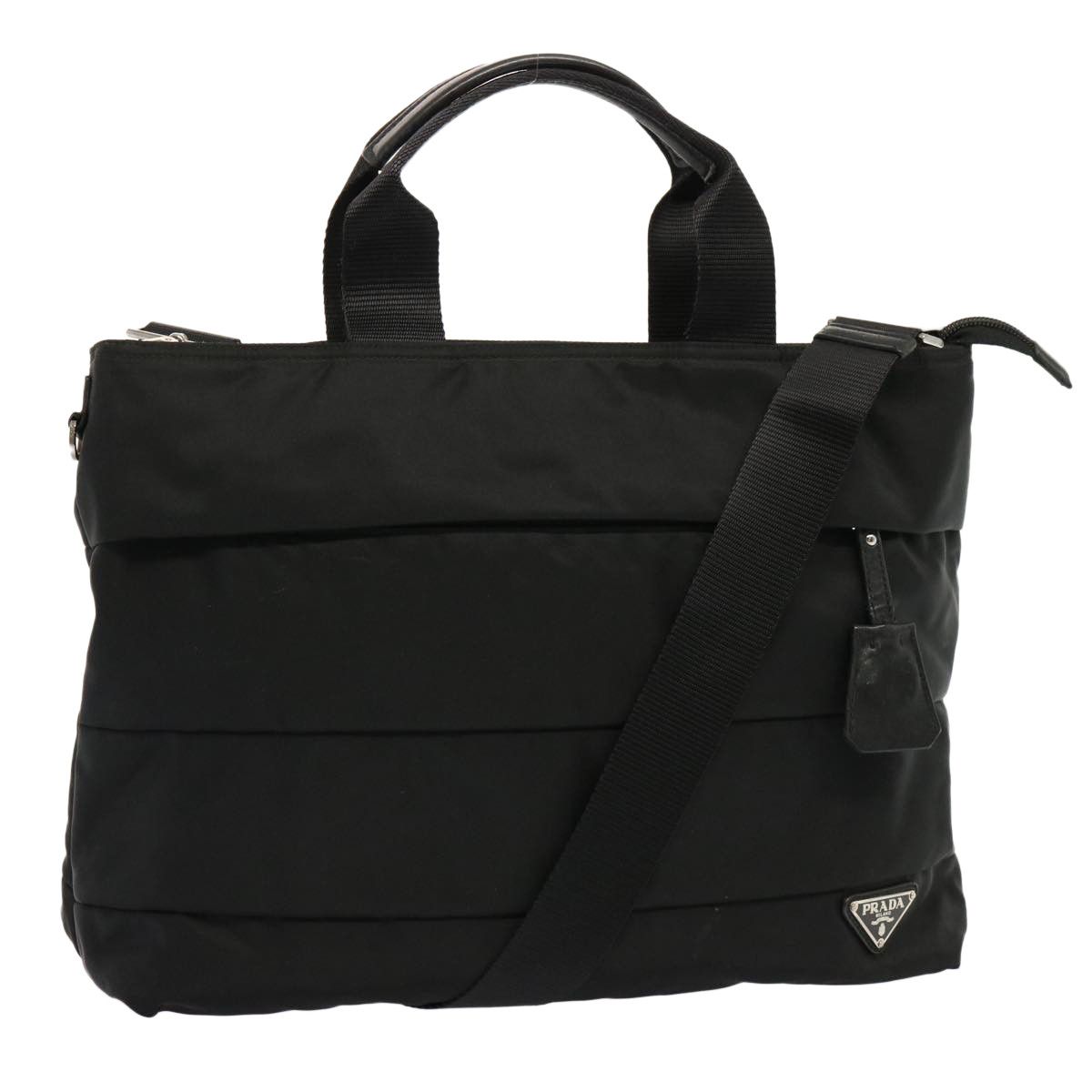 Tessuto Black Synthetic Handbag (Pre-Owned)