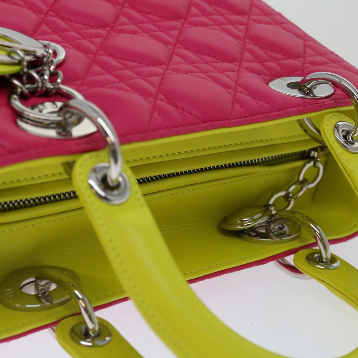 Dior iviera Pink Leather Handbag (Pre-Owned) Size ONE SIZE - 6 Thumbnail