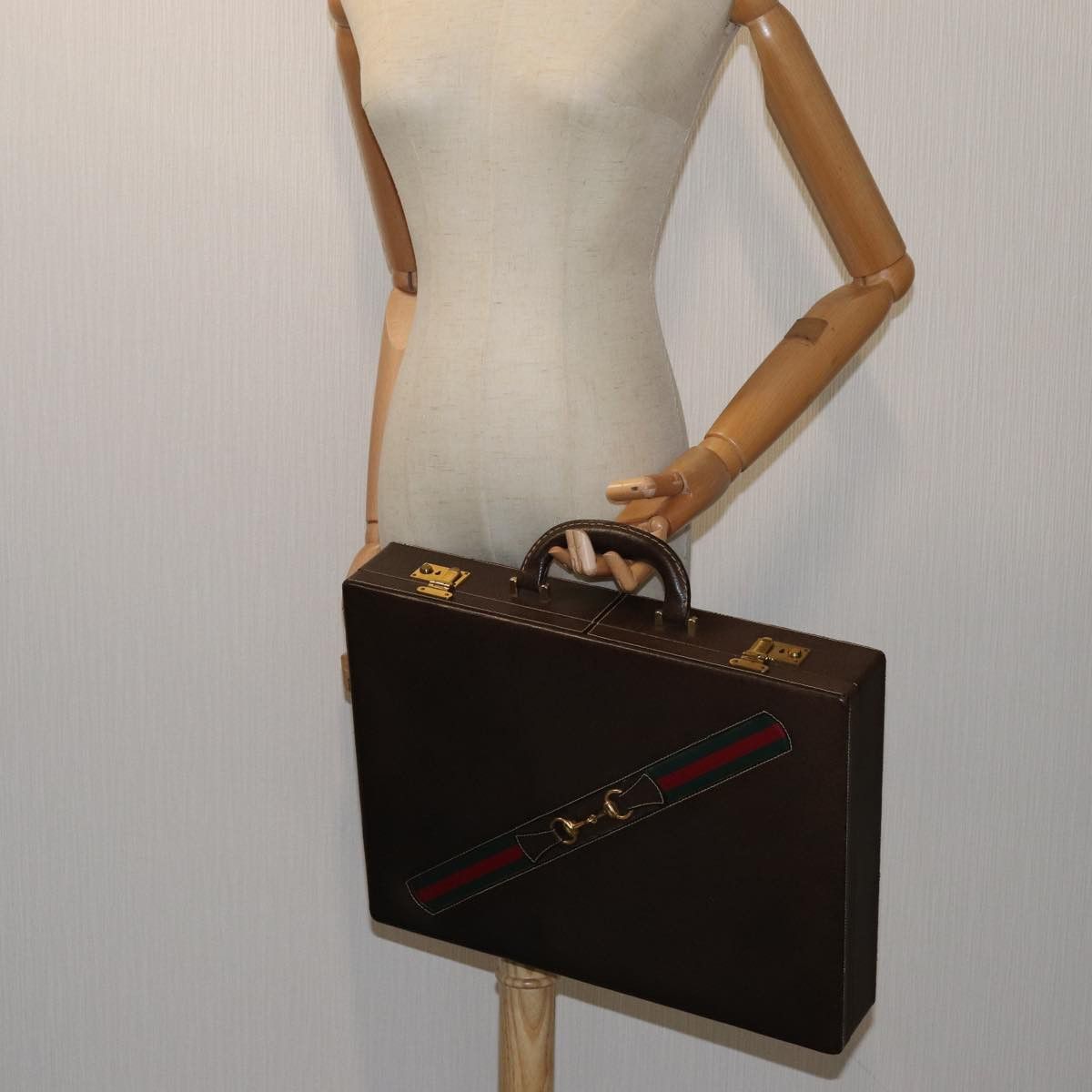 Gucci Sherry Brown Leather Briefcase Bag (Pre-Owned) Size ONE SIZE - 9 Thumbnail