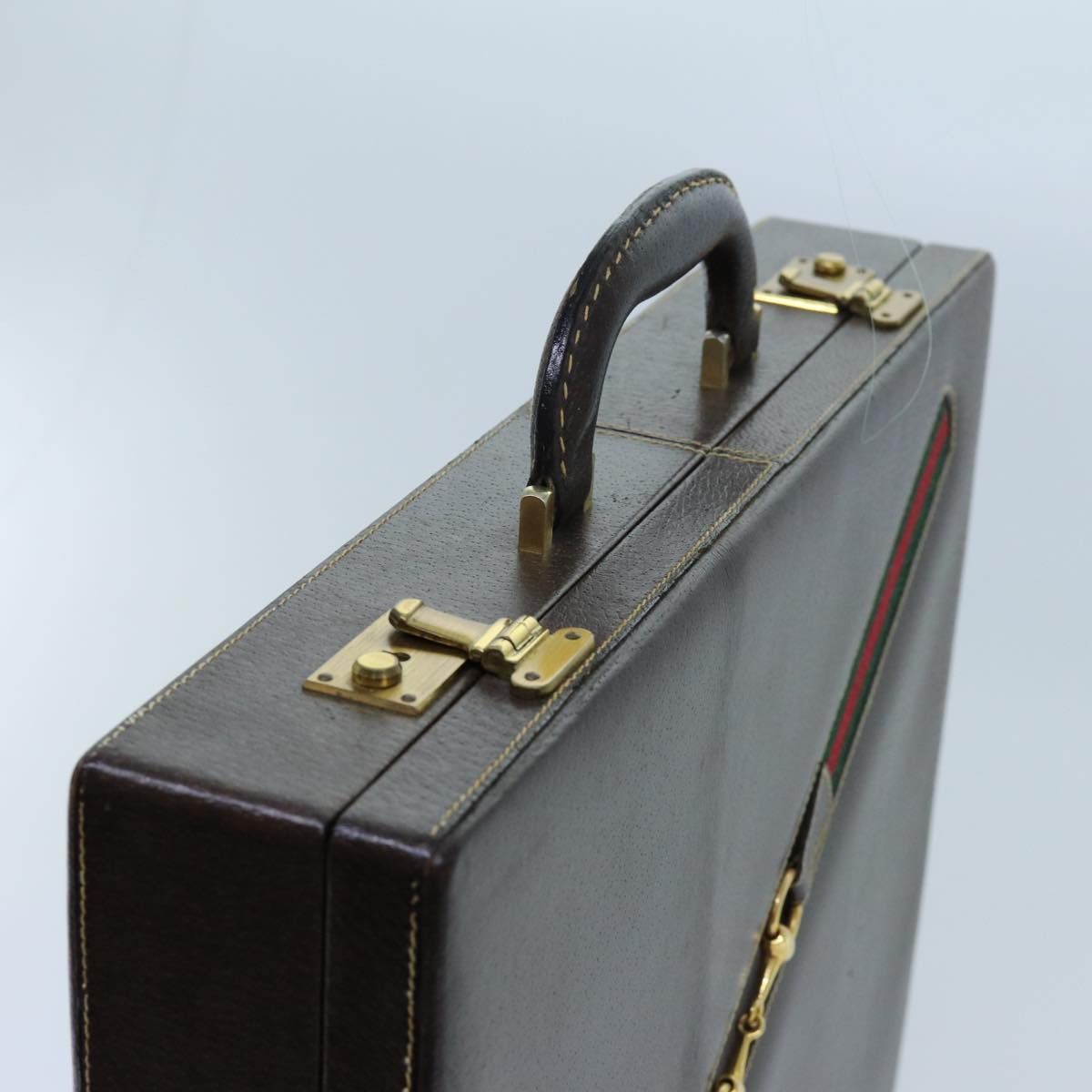 Gucci Sherry Brown Leather Briefcase Bag (Pre-Owned) Size ONE SIZE - 4 Thumbnail