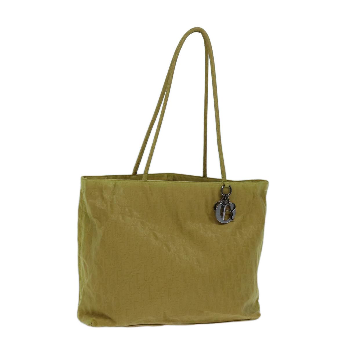Dior Trotter Yellow Canvas Tote Bag (Pre-Owned) Size ONE SIZE - 12 Thumbnail
