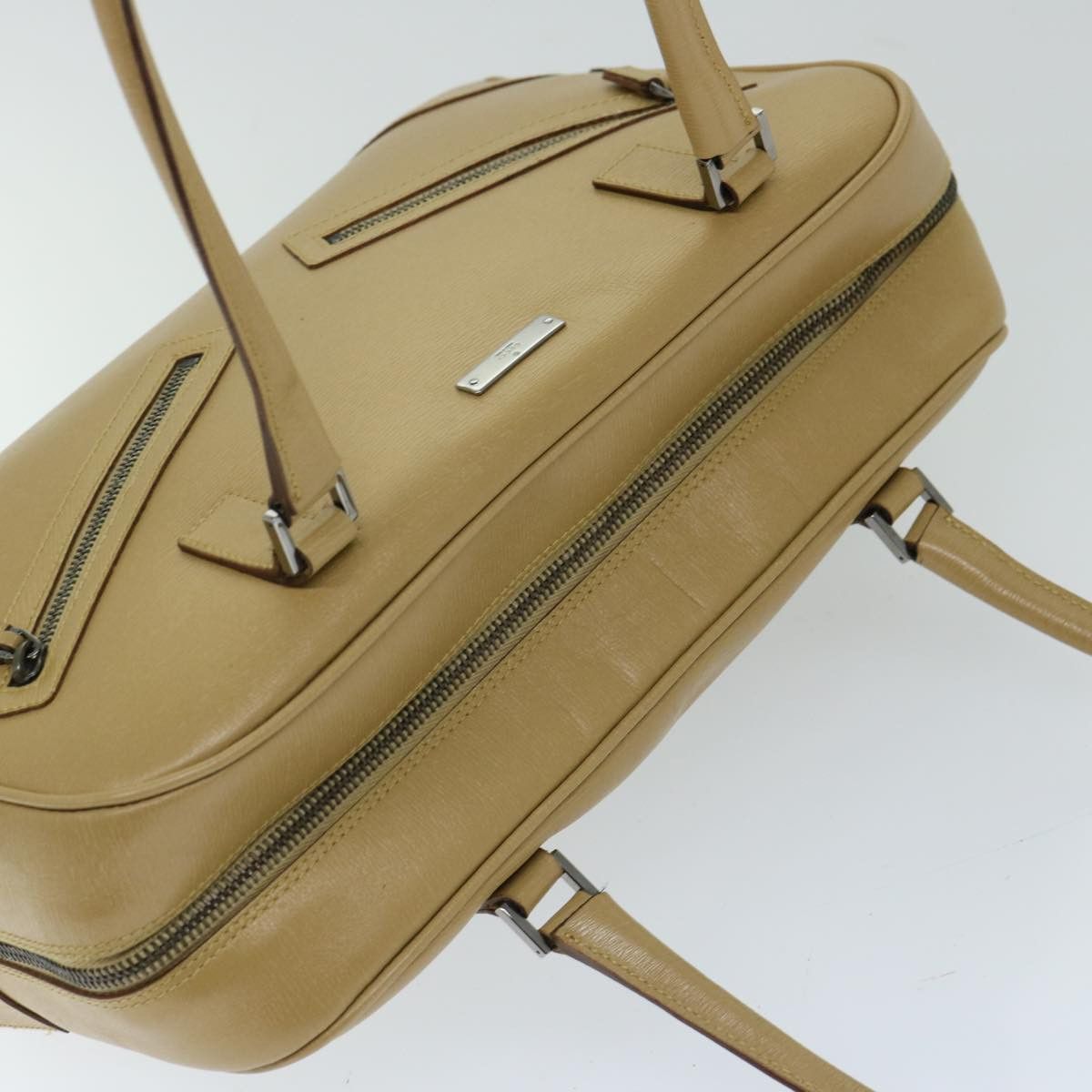 Gucci Jackie Beige Leather Handbag (Pre-Owned) Size ONE SIZE - 4 Thumbnail