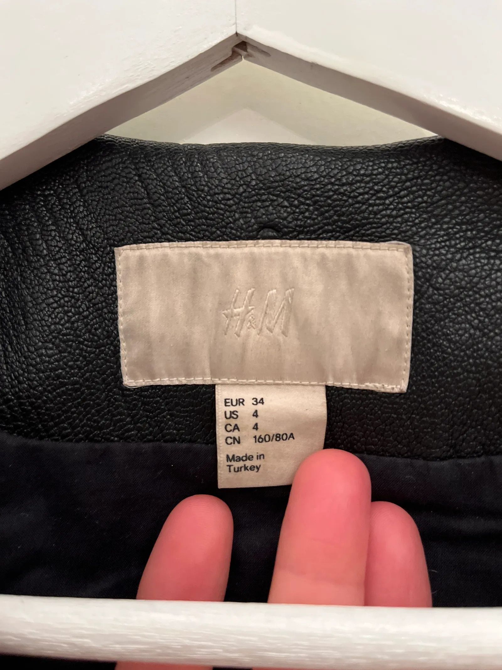 H&M H&M Leather Jacket Size XS / US 0-2 / IT 36-38 - 2 Thumbnail