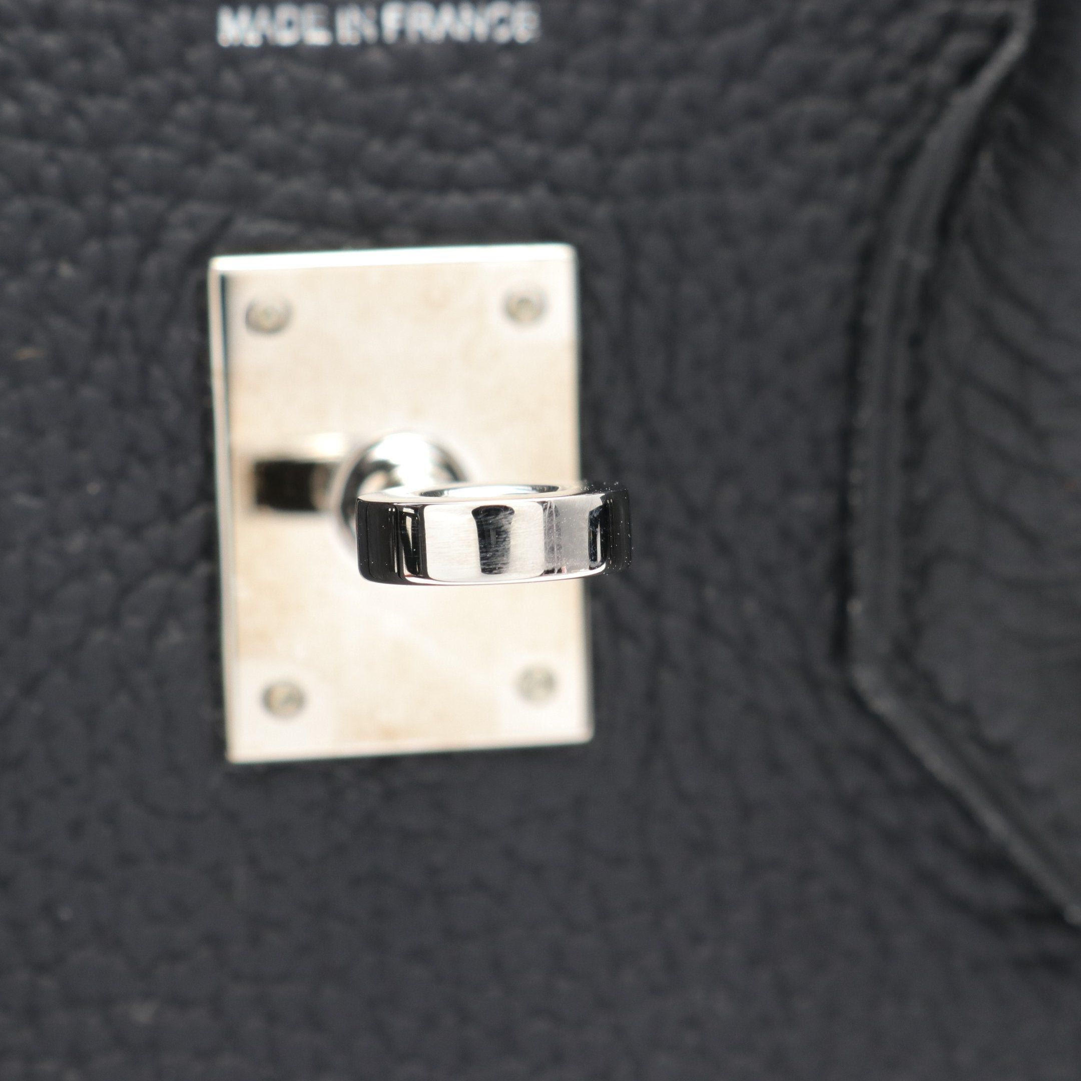 Hermes Hermes Birkin 25 Handbag Togo Black Silver Hardware D Stamp Size ONE SIZE - 5 Thumbnail