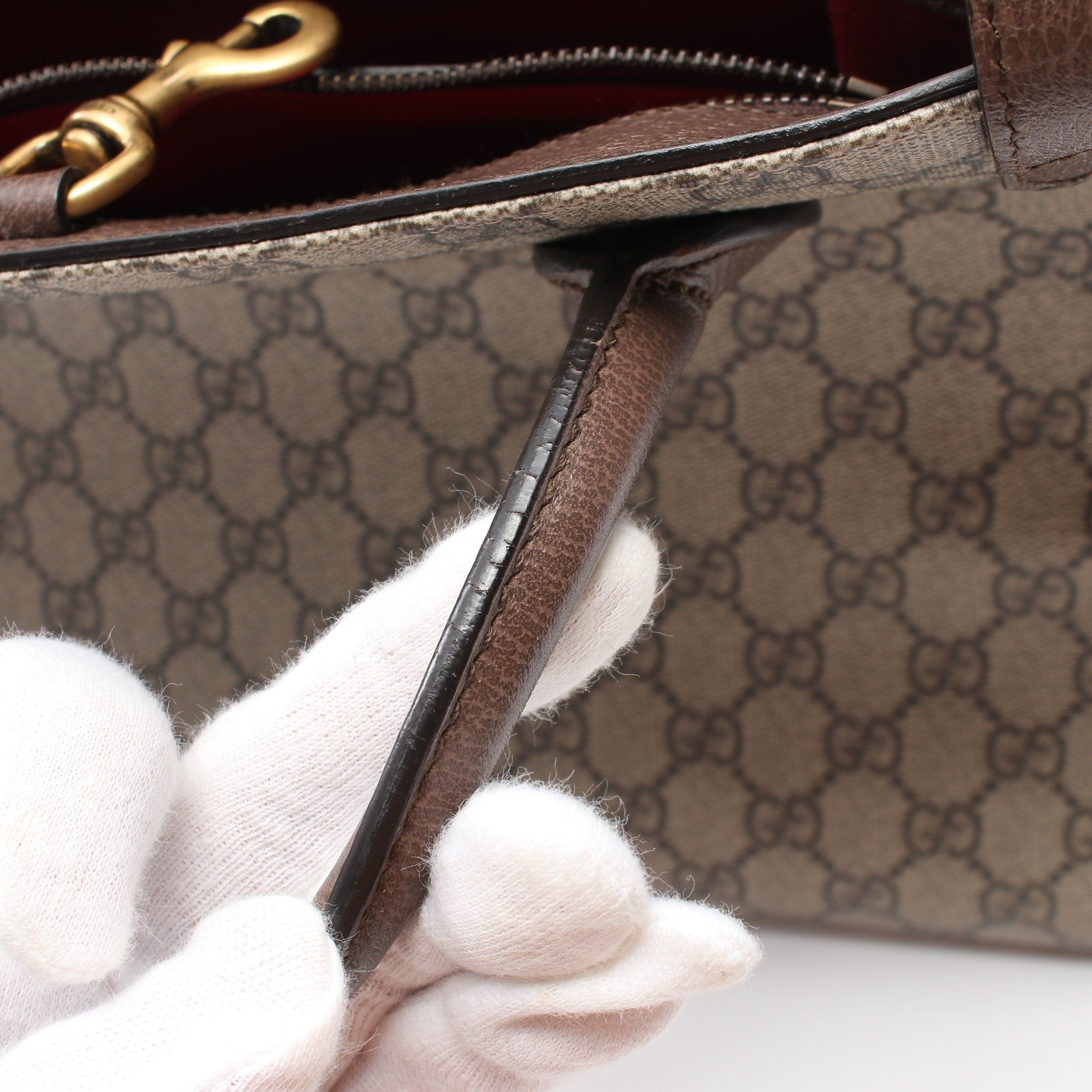 Gucci Gucci Gucci * Disney Donald Duck Gg Supreme Shoulder Bag Tote Leather Beige Multicolor Size ONE SIZE - 8 Thumbnail