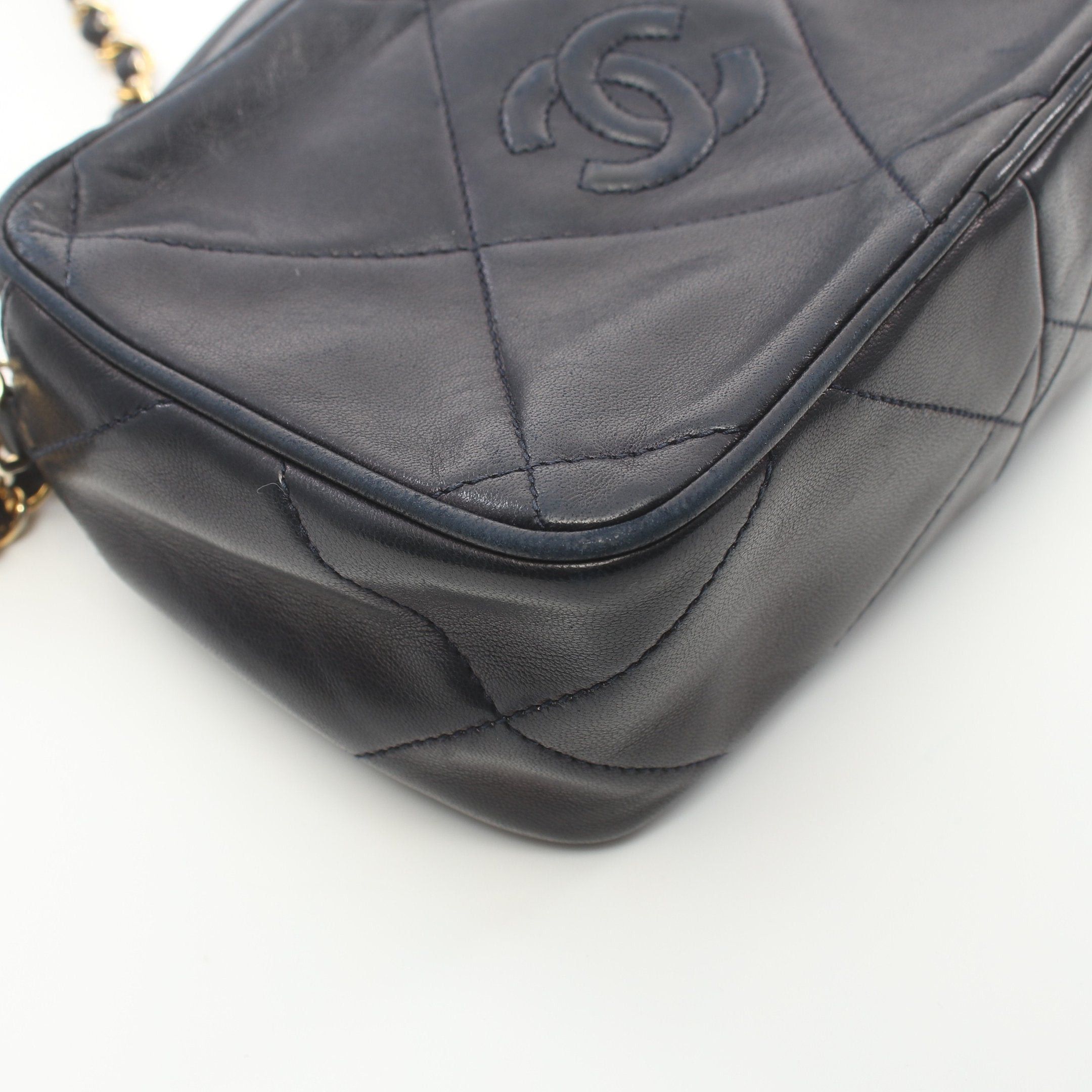 Chanel Chanel Matelasse Chain Shoulder Bag Lambskin Dark Navy Gold Hardware Tassel Size ONE SIZE - 5 Thumbnail