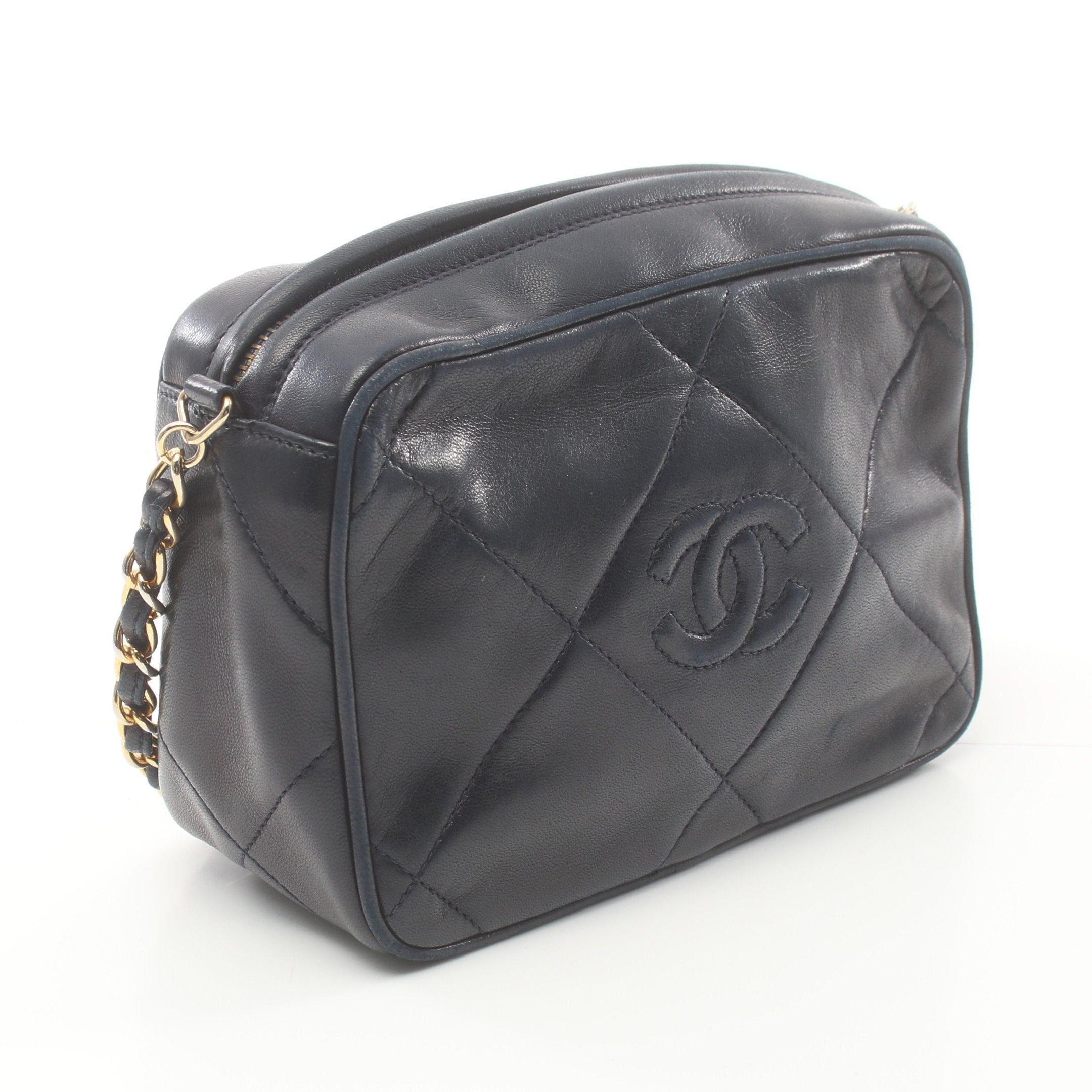 Chanel Chanel Matelasse Chain Shoulder Bag Lambskin Dark Navy Gold Hardware Tassel Size ONE SIZE - 2 Thumbnail