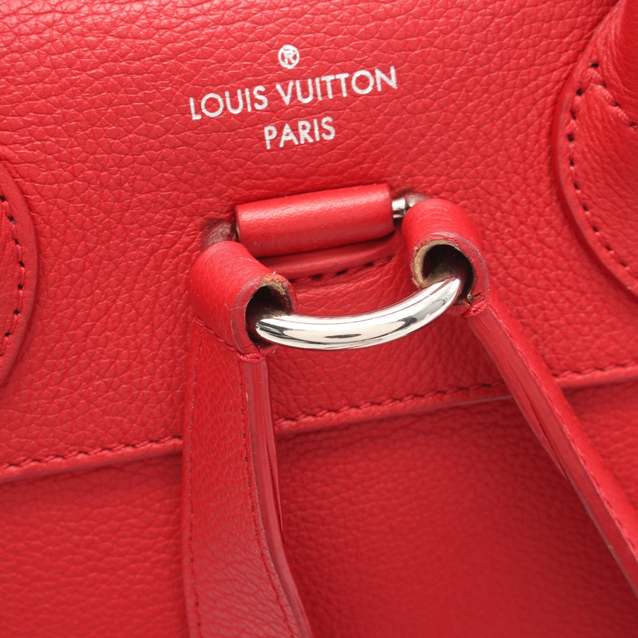 Louis Vuitton Louis Vuitton Rock Me Backpack Ruby Rucksack Taurillon Leather Red Size ONE SIZE - 7 Thumbnail