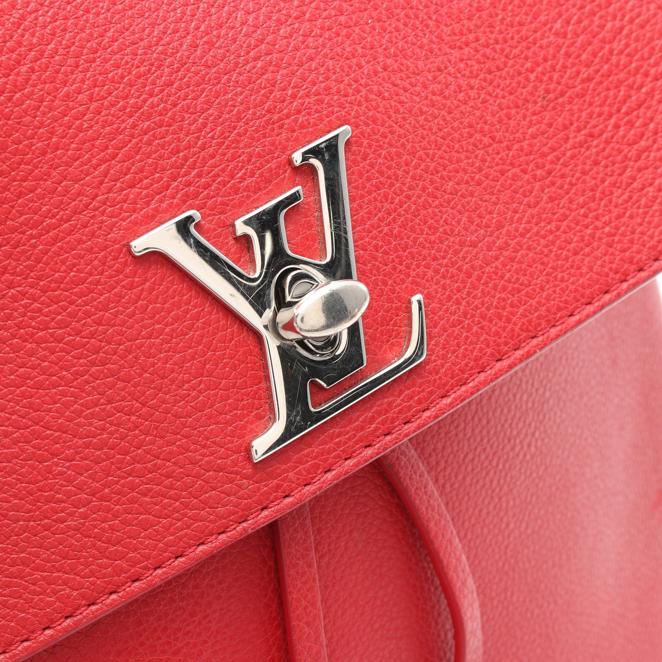 Louis Vuitton Louis Vuitton Rock Me Backpack Ruby Rucksack Taurillon Leather Red Size ONE SIZE - 9 Thumbnail